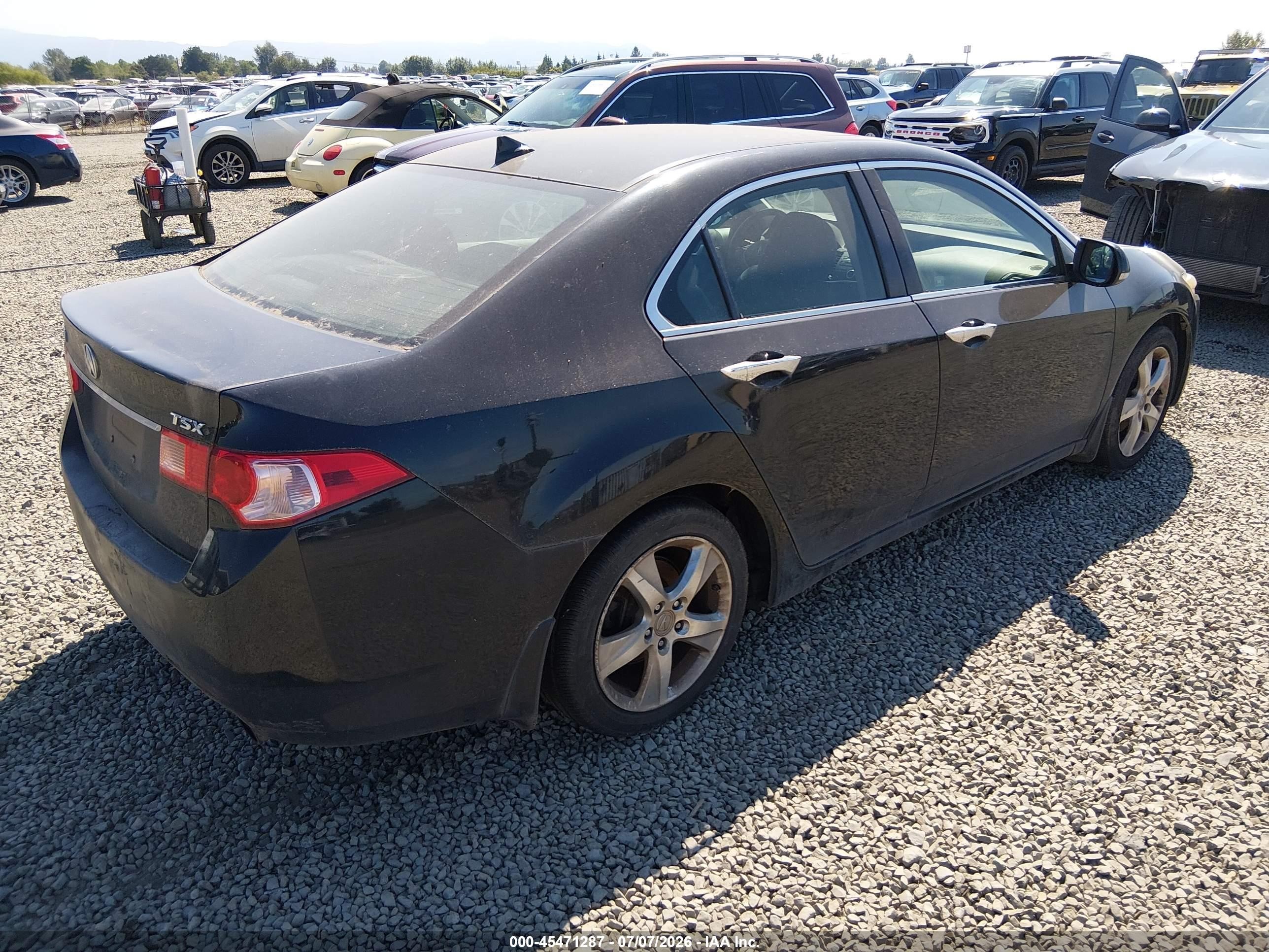 2011 Acura Tsx 2.4 Black vin: JH4CU2F64BC012483