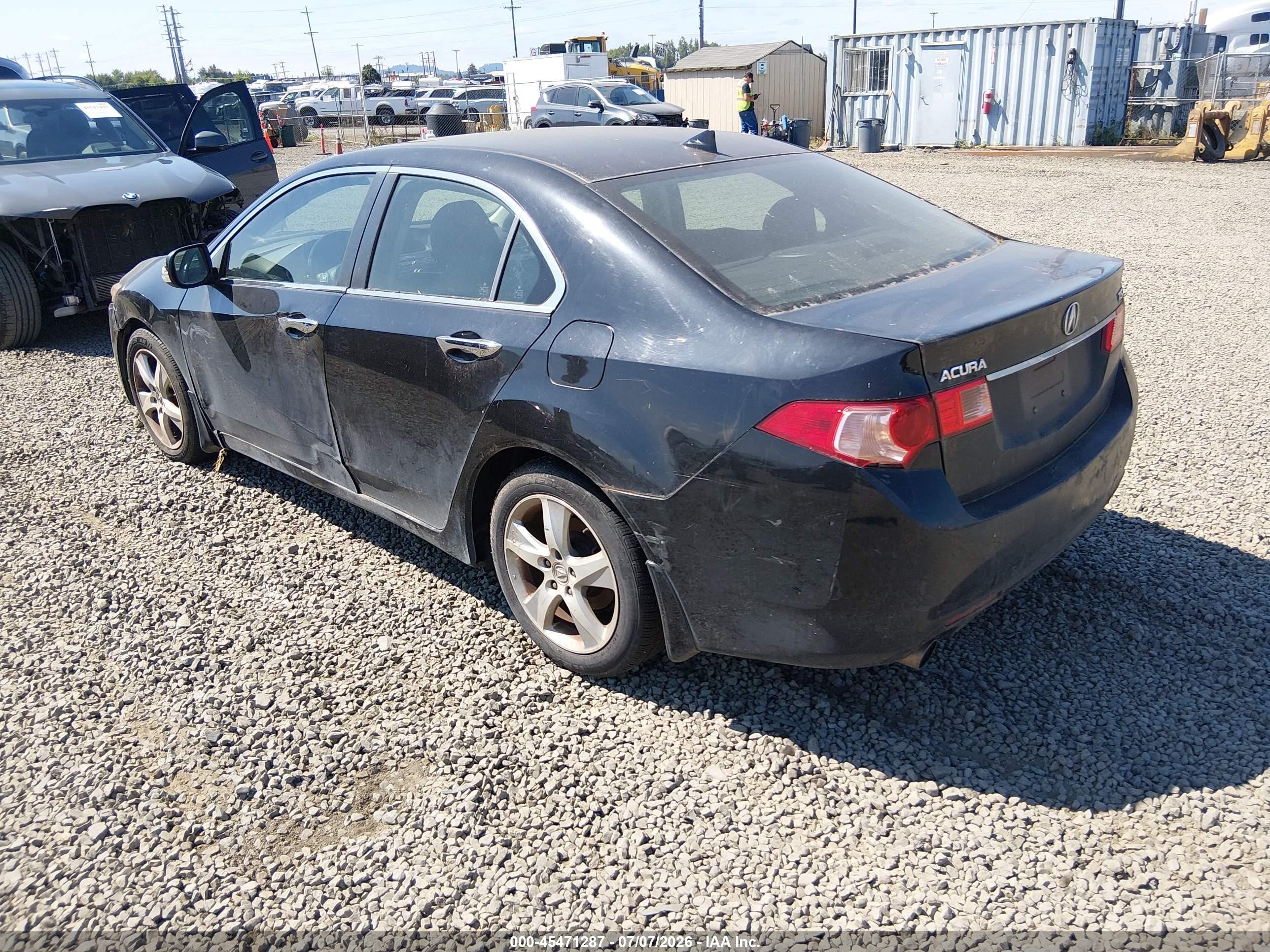 2011 Acura Tsx 2.4 Black vin: JH4CU2F64BC012483