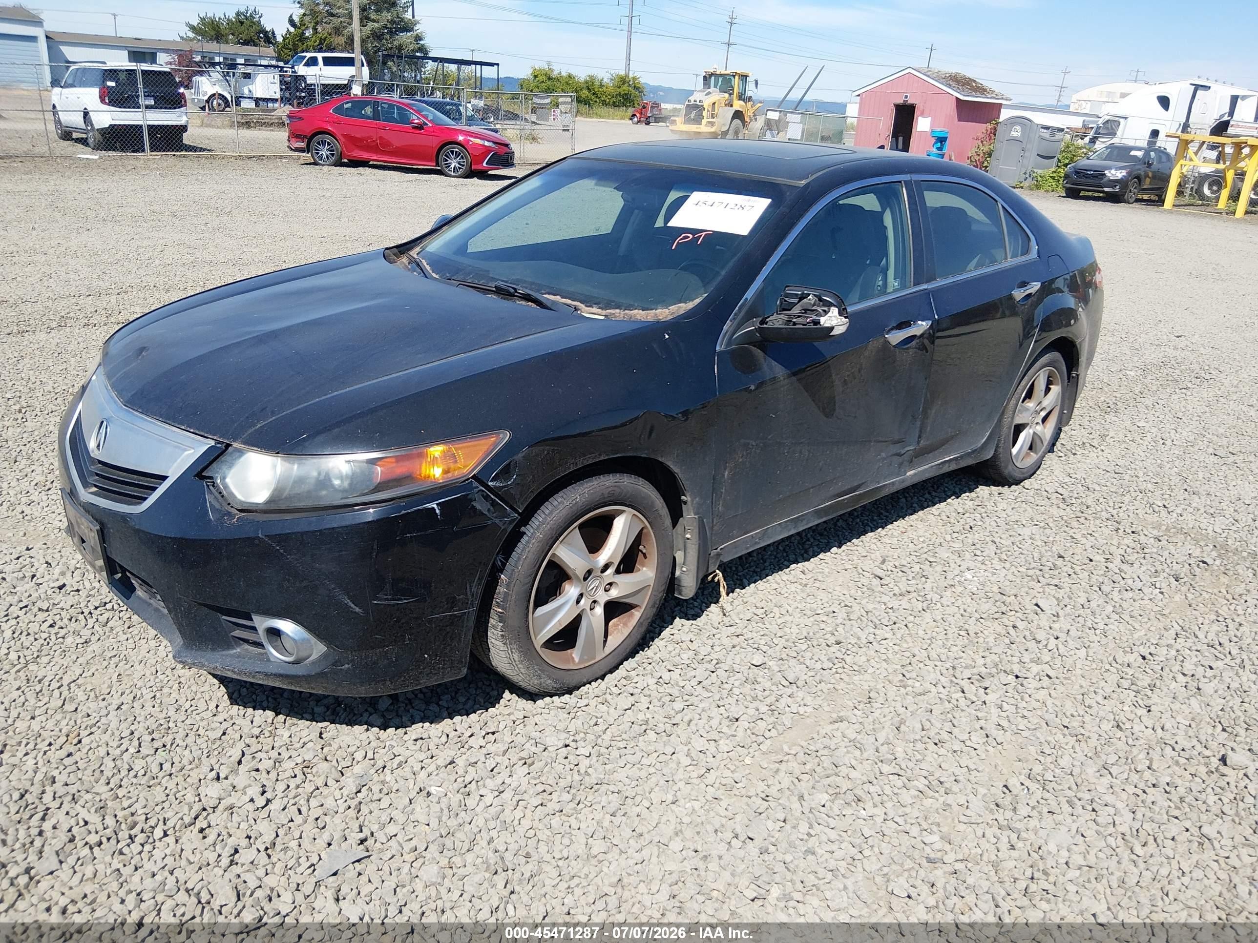 2011 Acura Tsx 2.4 Black vin: JH4CU2F64BC012483