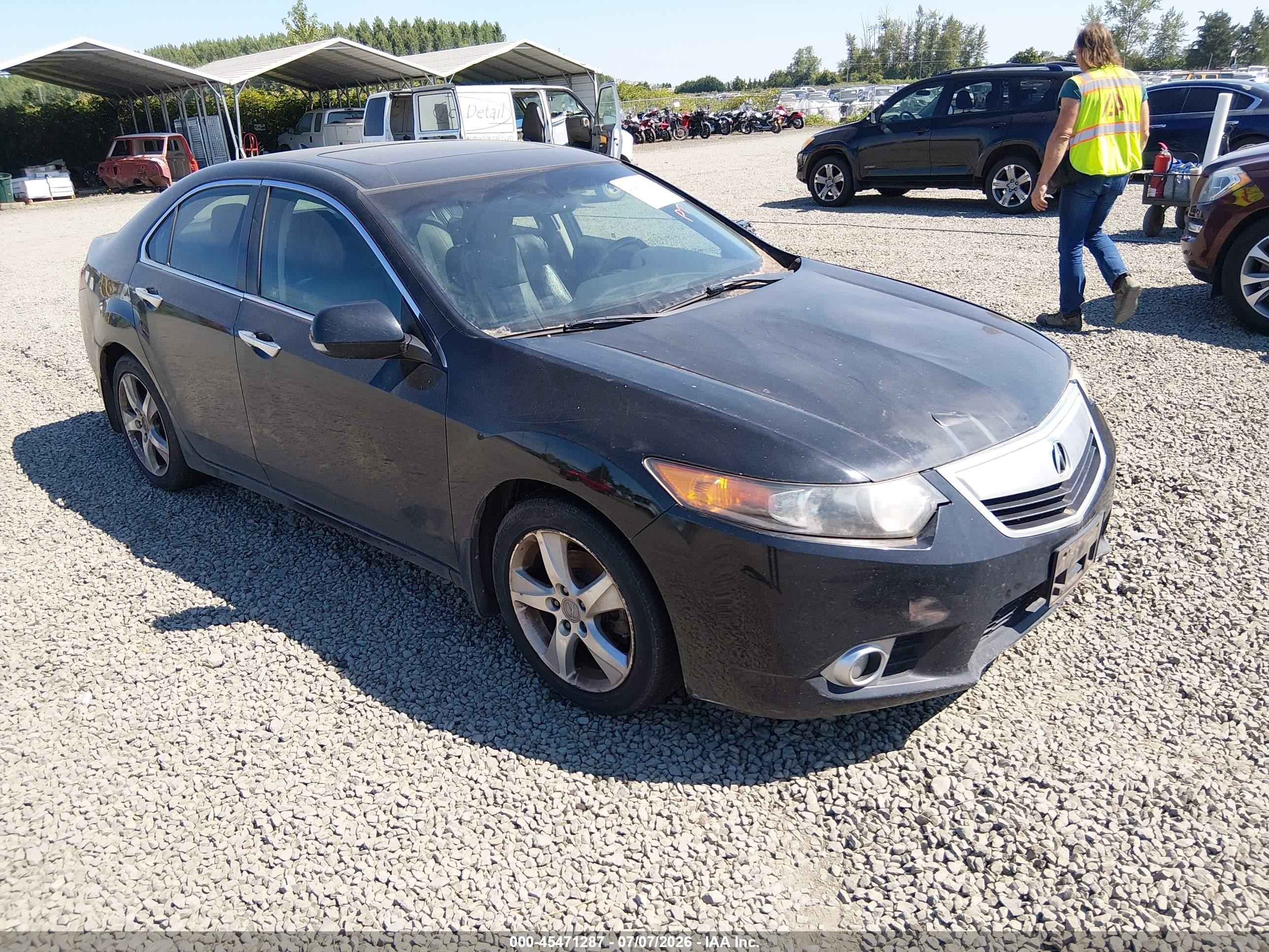 2011 Acura Tsx 2.4 Black vin: JH4CU2F64BC012483