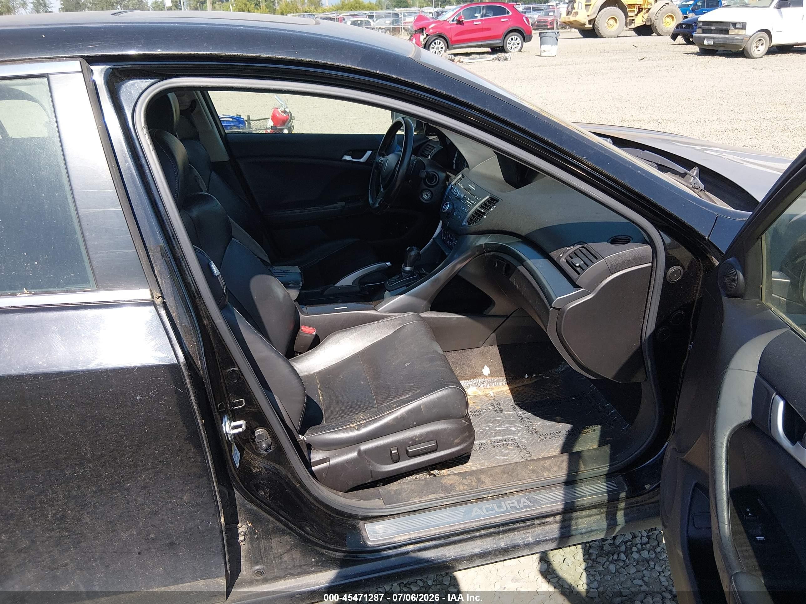 2011 Acura Tsx 2.4 Black vin: JH4CU2F64BC012483