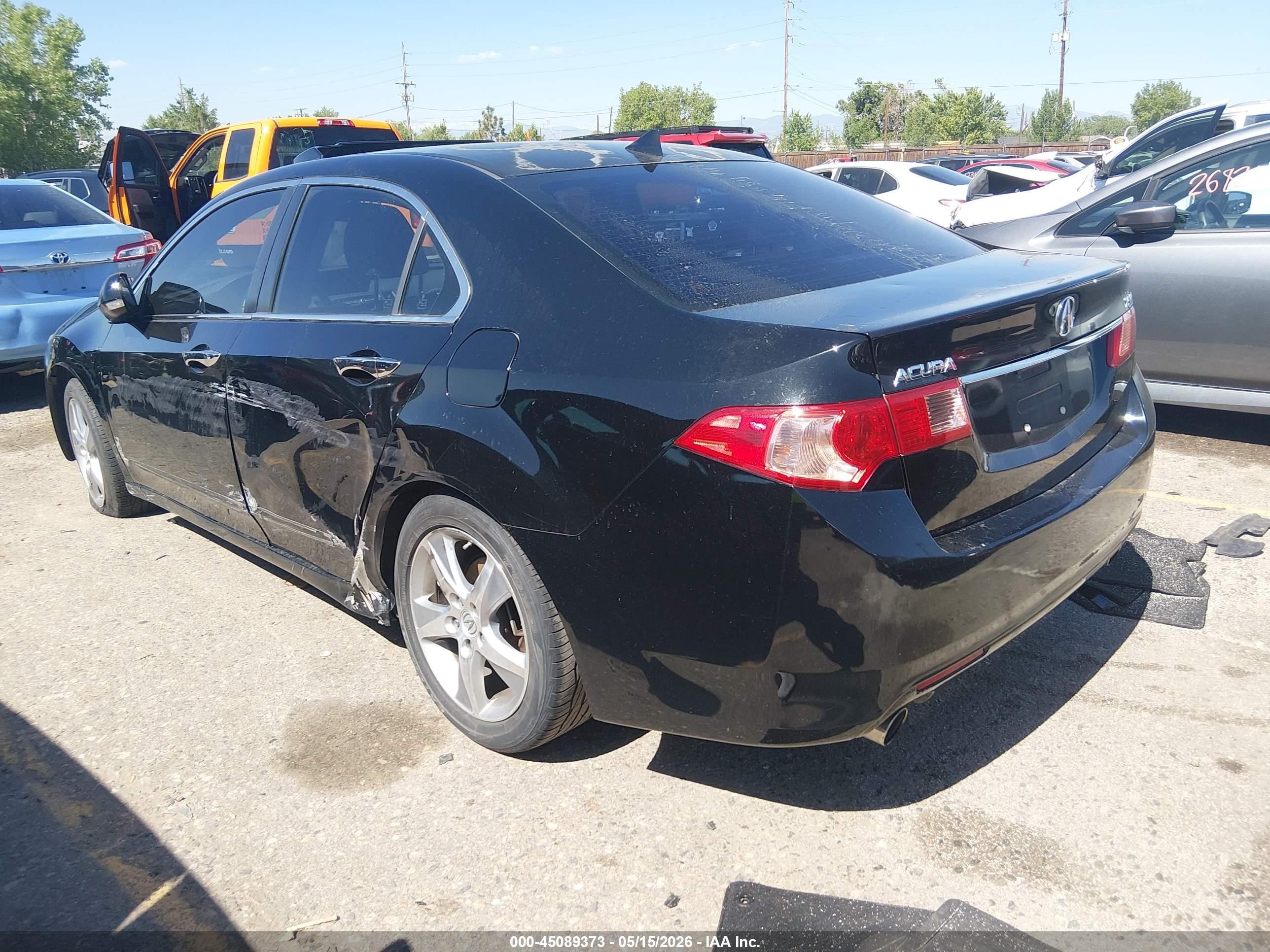 2012 Acura Tsx 2.4 Черный vin: JH4CU2F64CC001081
