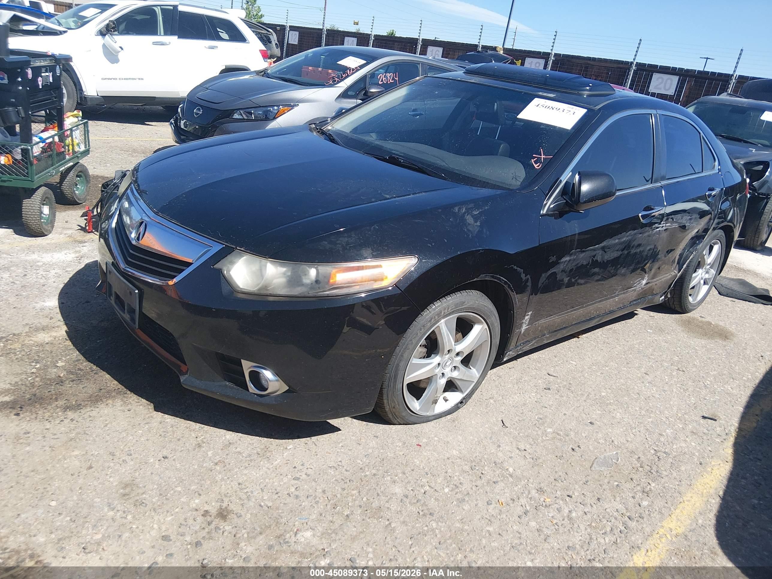 2012 Acura Tsx 2.4 Черный vin: JH4CU2F64CC001081