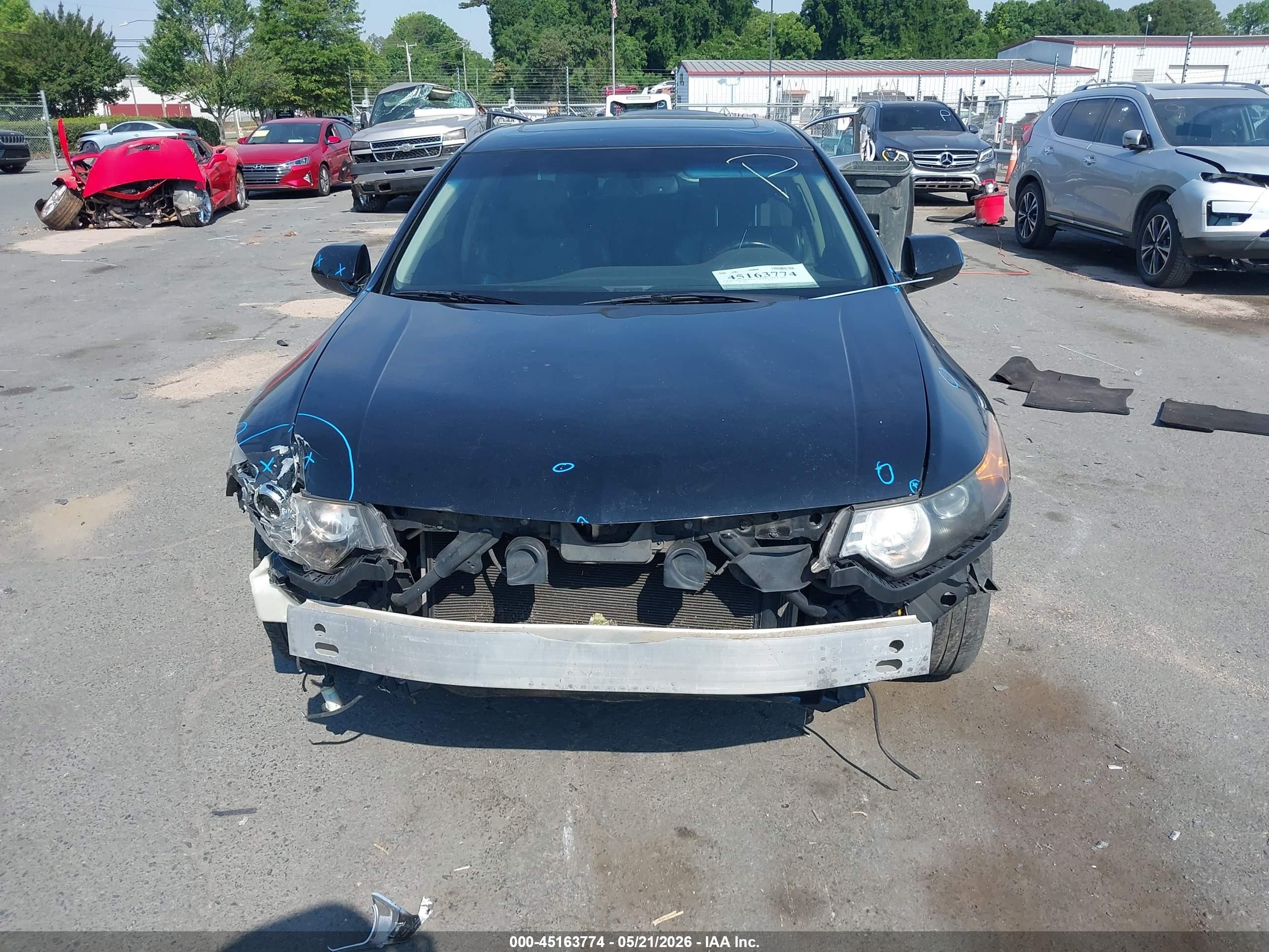 2012 Acura Tsx 2.4 Black vin: JH4CU2F64CC013568
