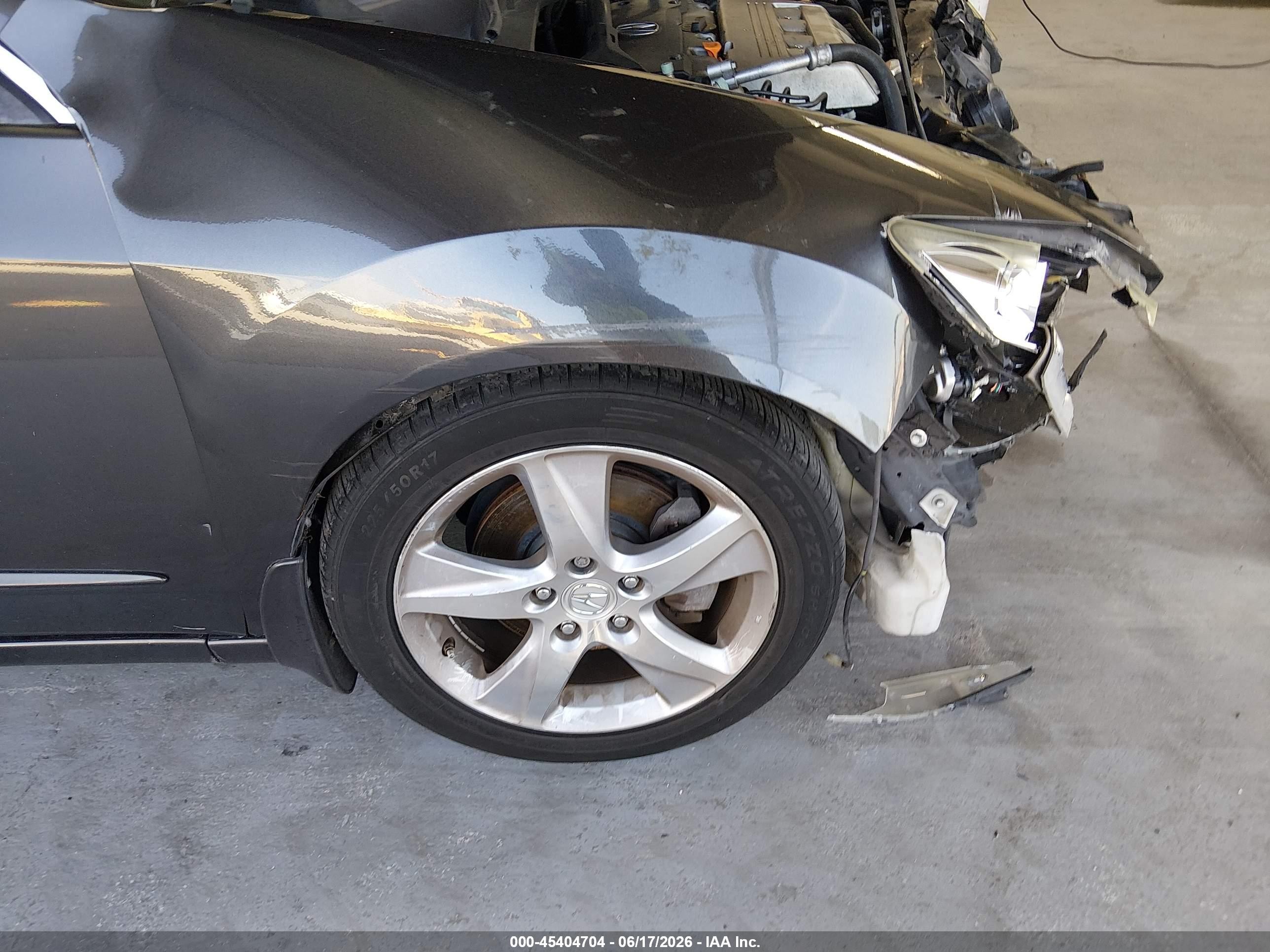 2012 Acura Tsx 2.4 Gray vin: JH4CU2F64CC028894
