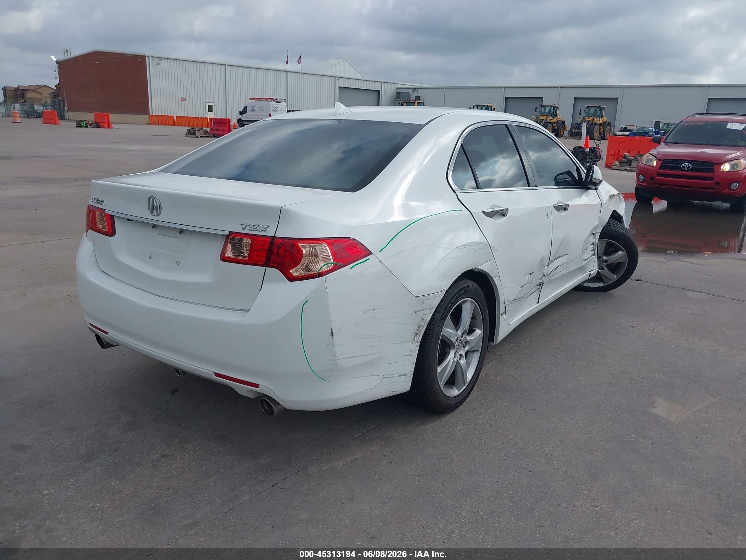 2013 Acura Tsx 2.4 White vin: JH4CU2F64DC013667