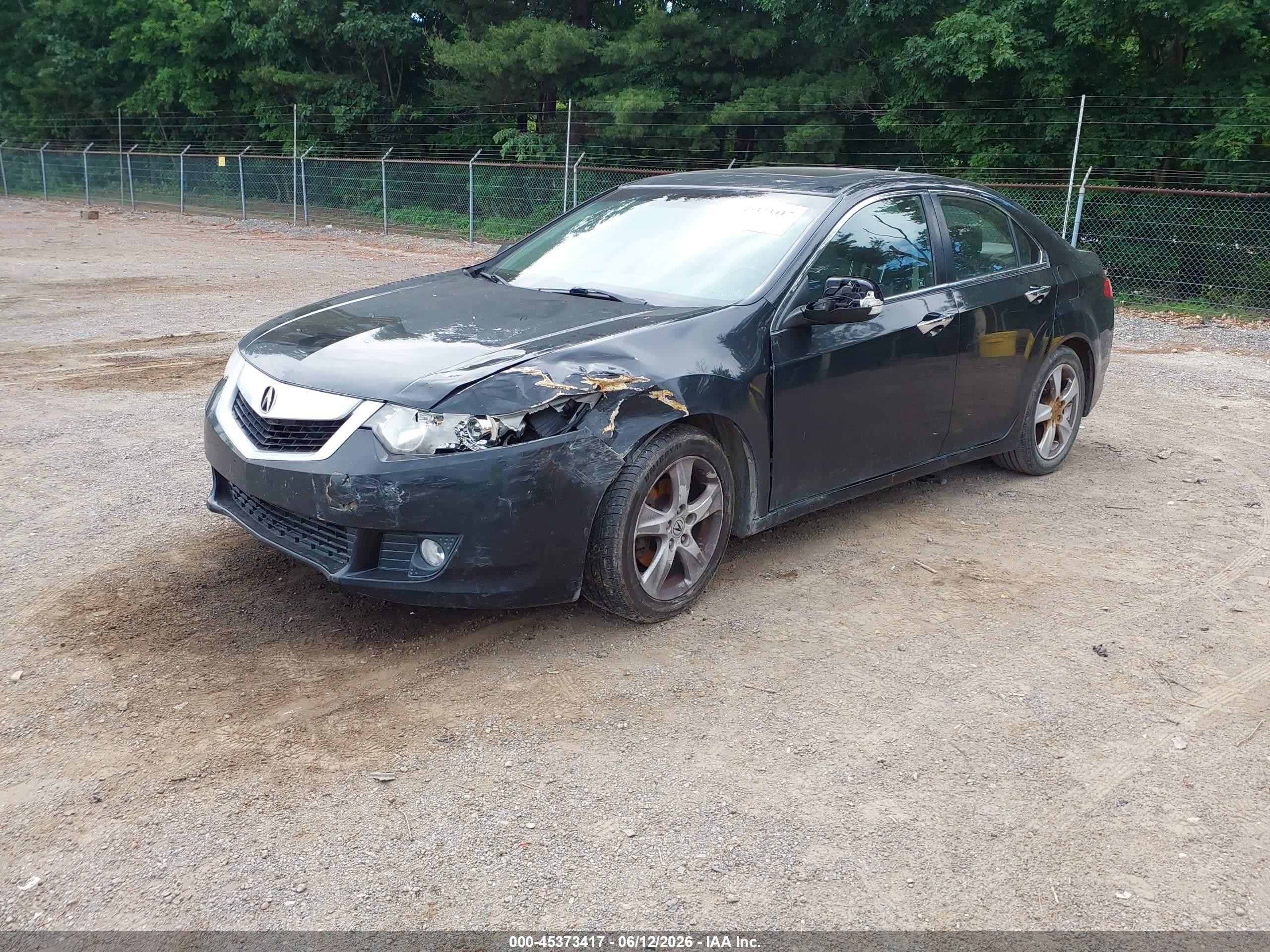 2010 Acura Tsx 2.4 Black vin: JH4CU2F65AC000924