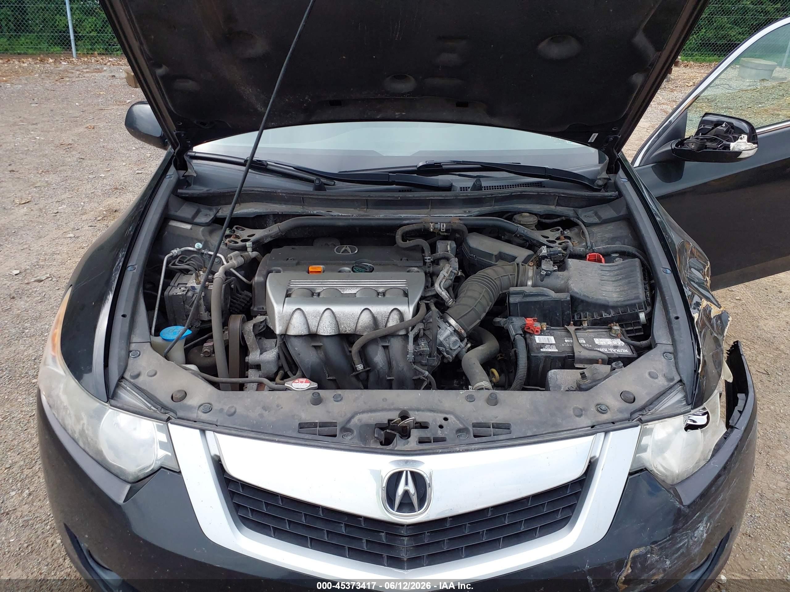 2010 Acura Tsx 2.4 Black vin: JH4CU2F65AC000924