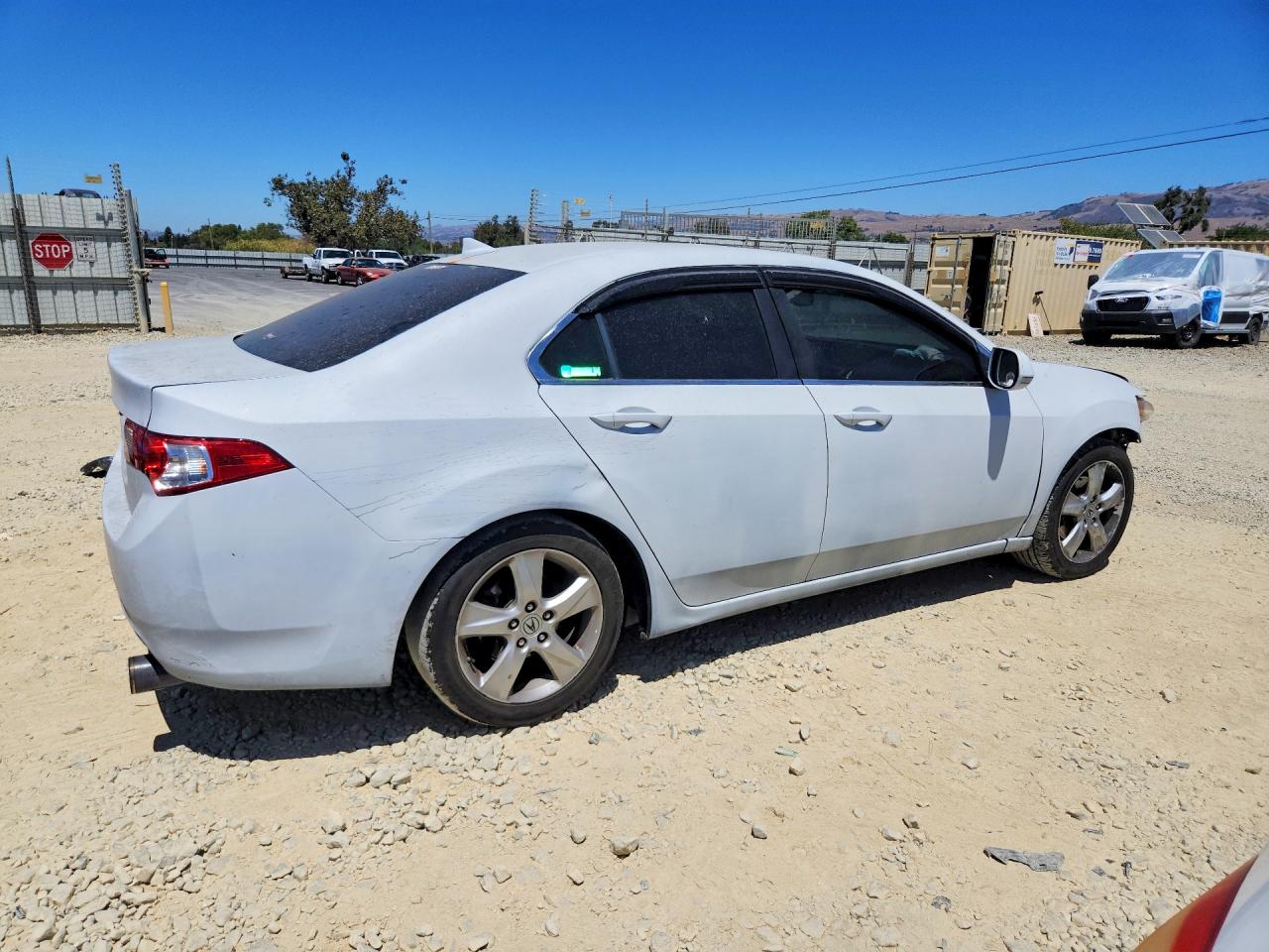 2010 Acura Tsx White vin: JH4CU2F65AC003502