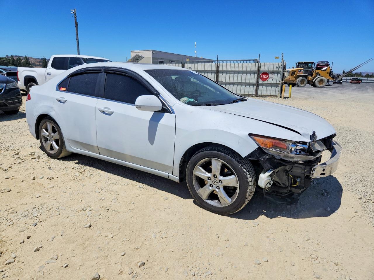 2010 Acura Tsx White vin: JH4CU2F65AC003502