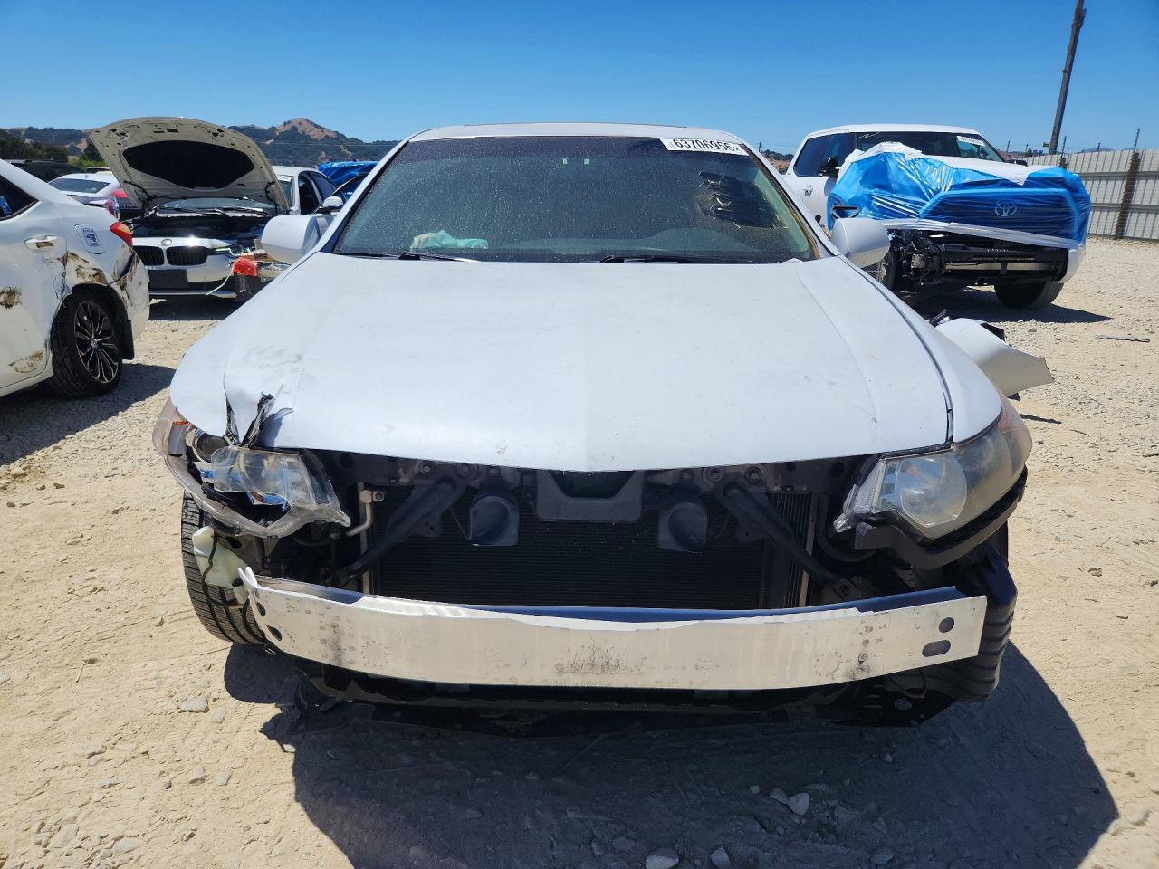 2010 Acura Tsx White vin: JH4CU2F65AC003502