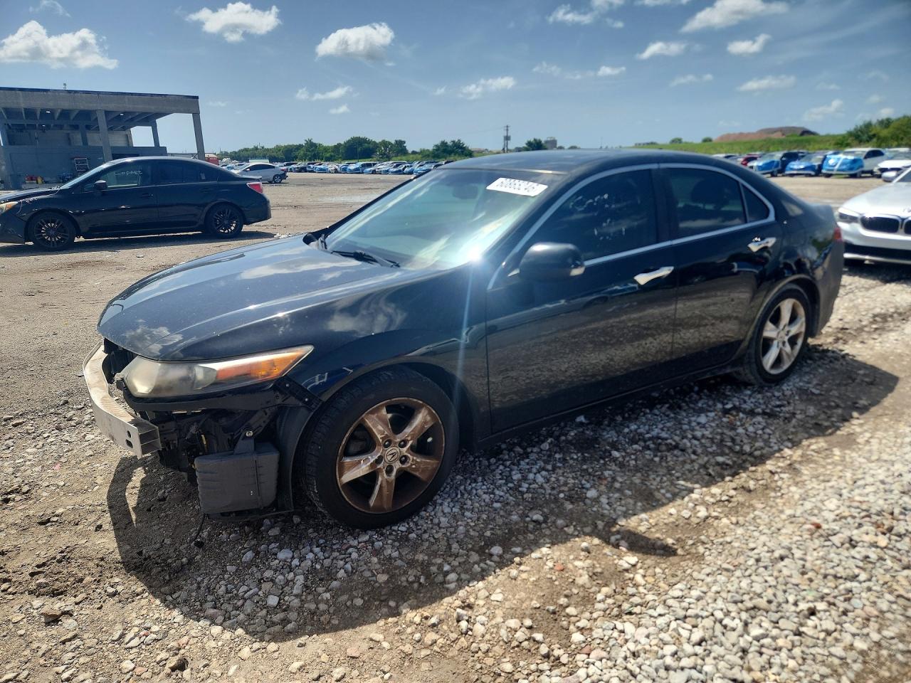 2010 Acura Tsx Черный vin: JH4CU2F65AC004116