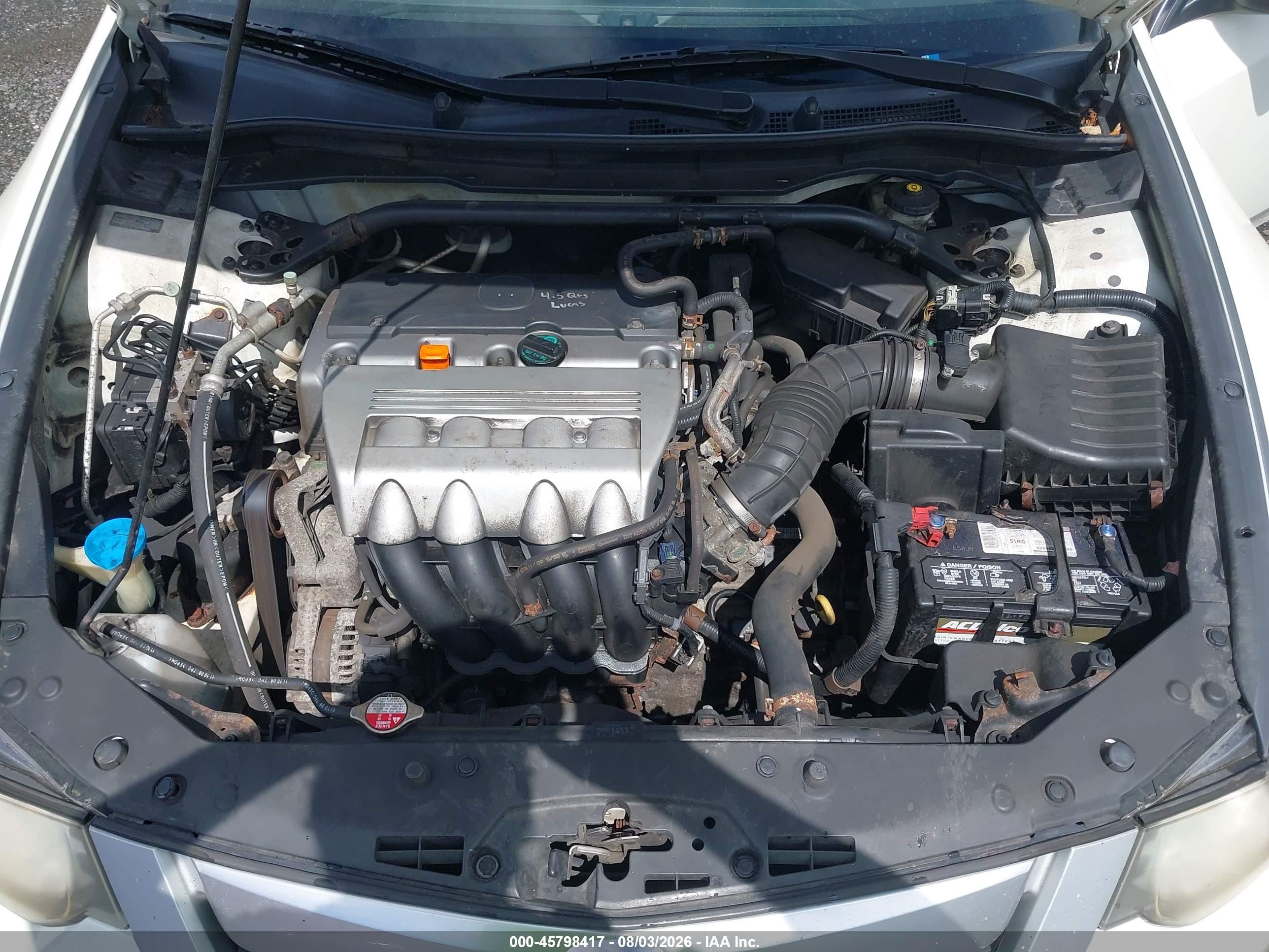 2010 Acura Tsx 2.4 White vin: JH4CU2F65AC017982