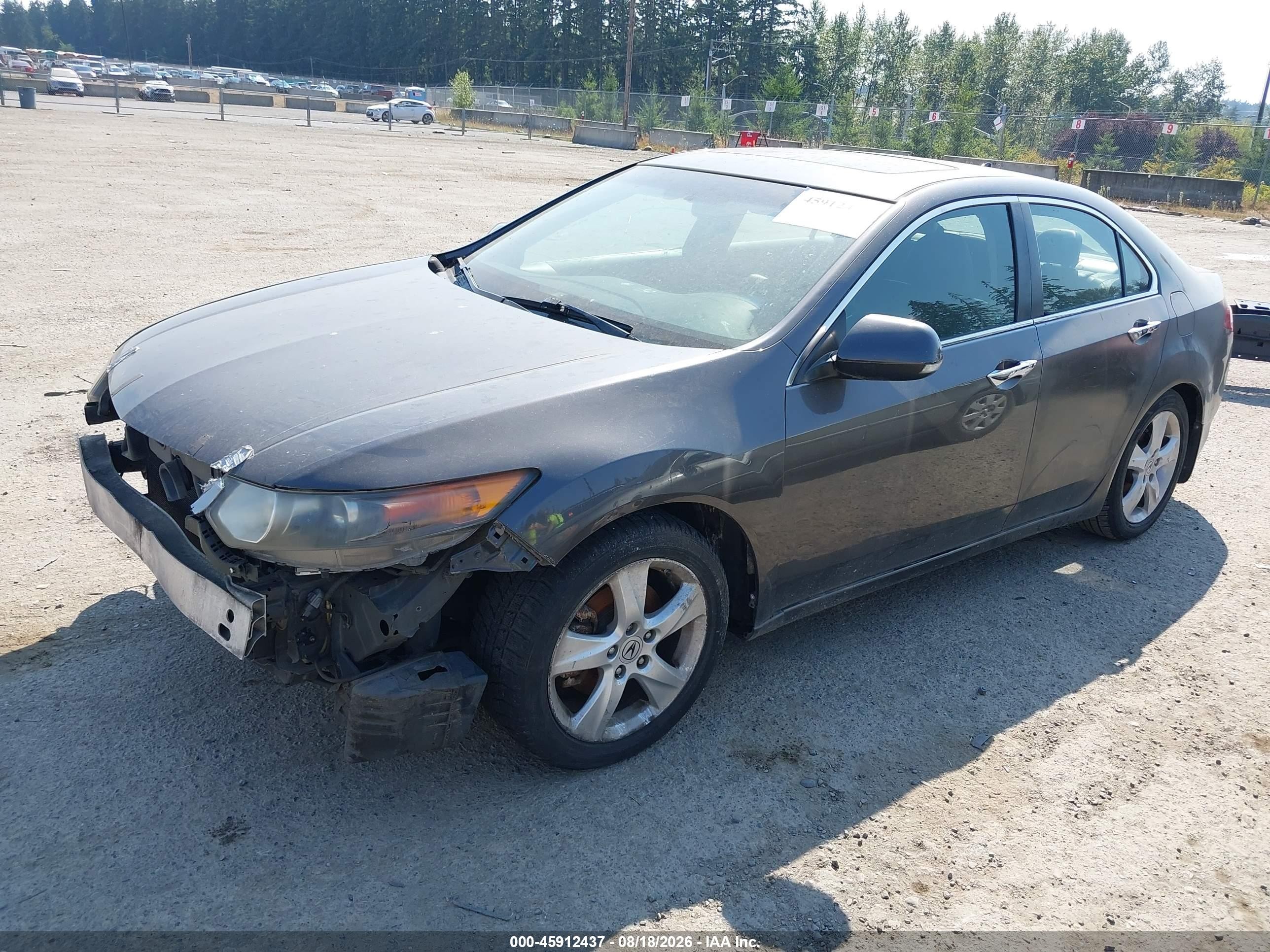 2010 Acura Tsx 2.4 Gray vin: JH4CU2F65AC019070