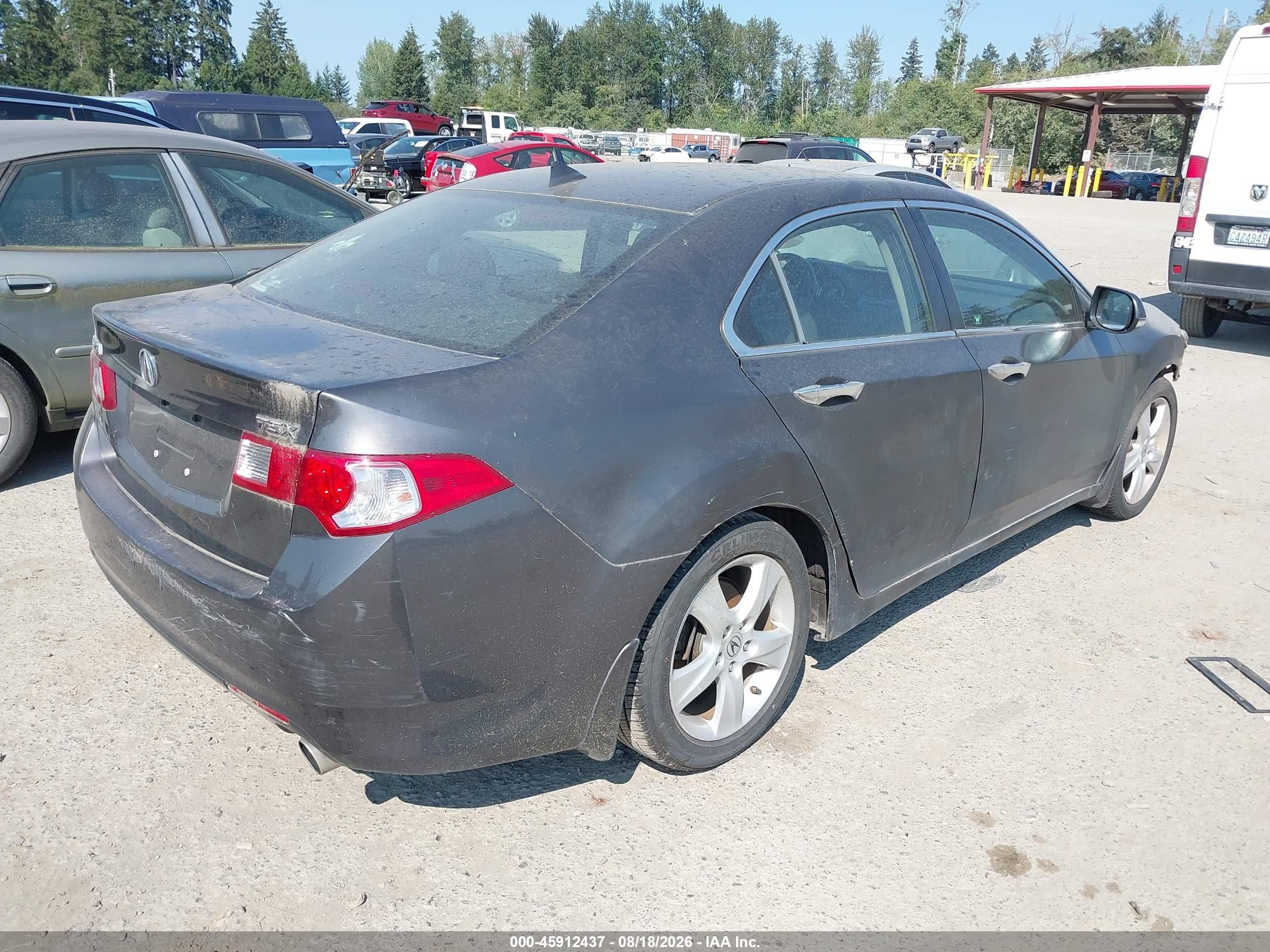 2010 Acura Tsx 2.4 Gray vin: JH4CU2F65AC019070