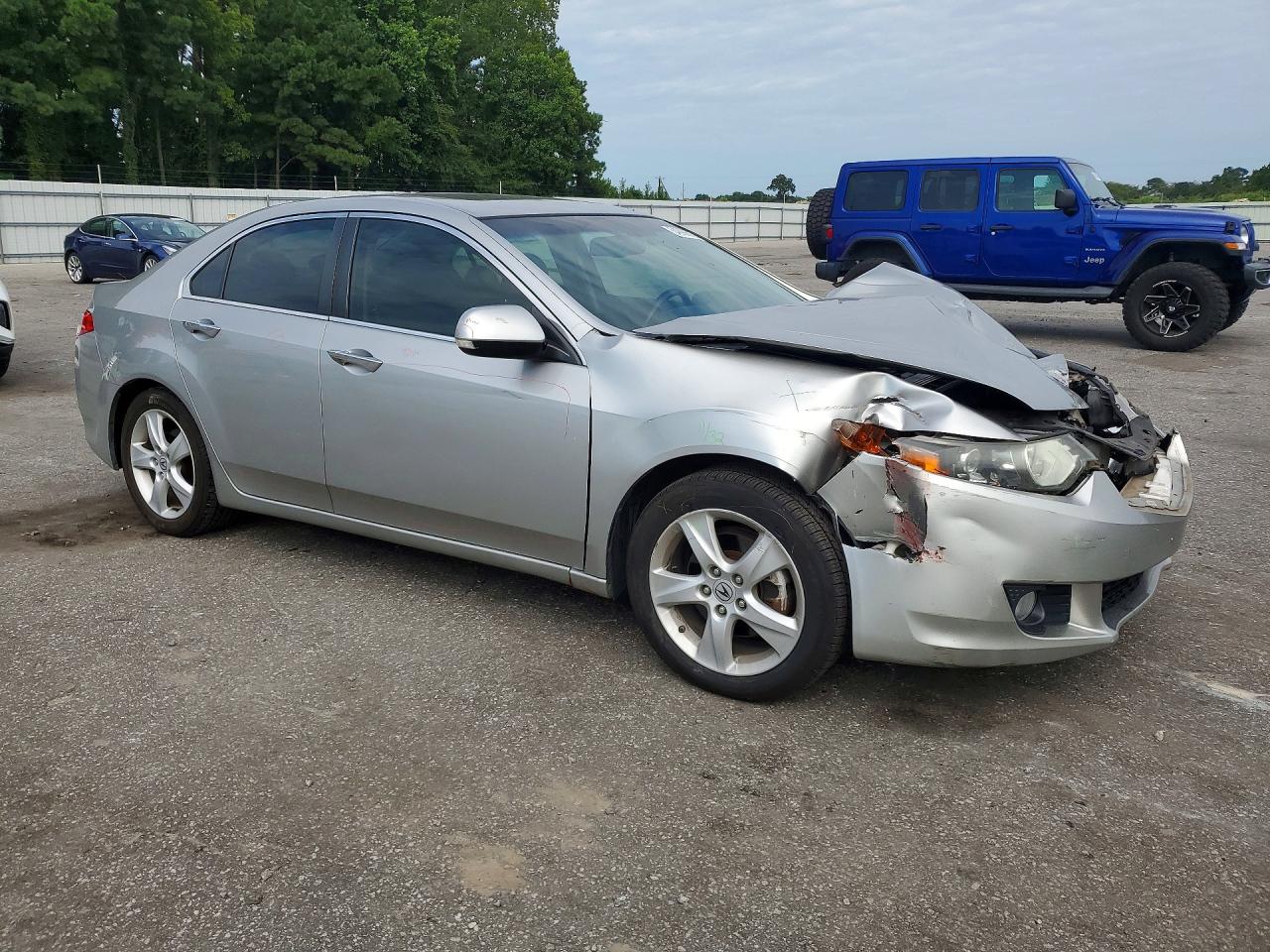 2010 Acura Tsx Silver vin: JH4CU2F65AC019893