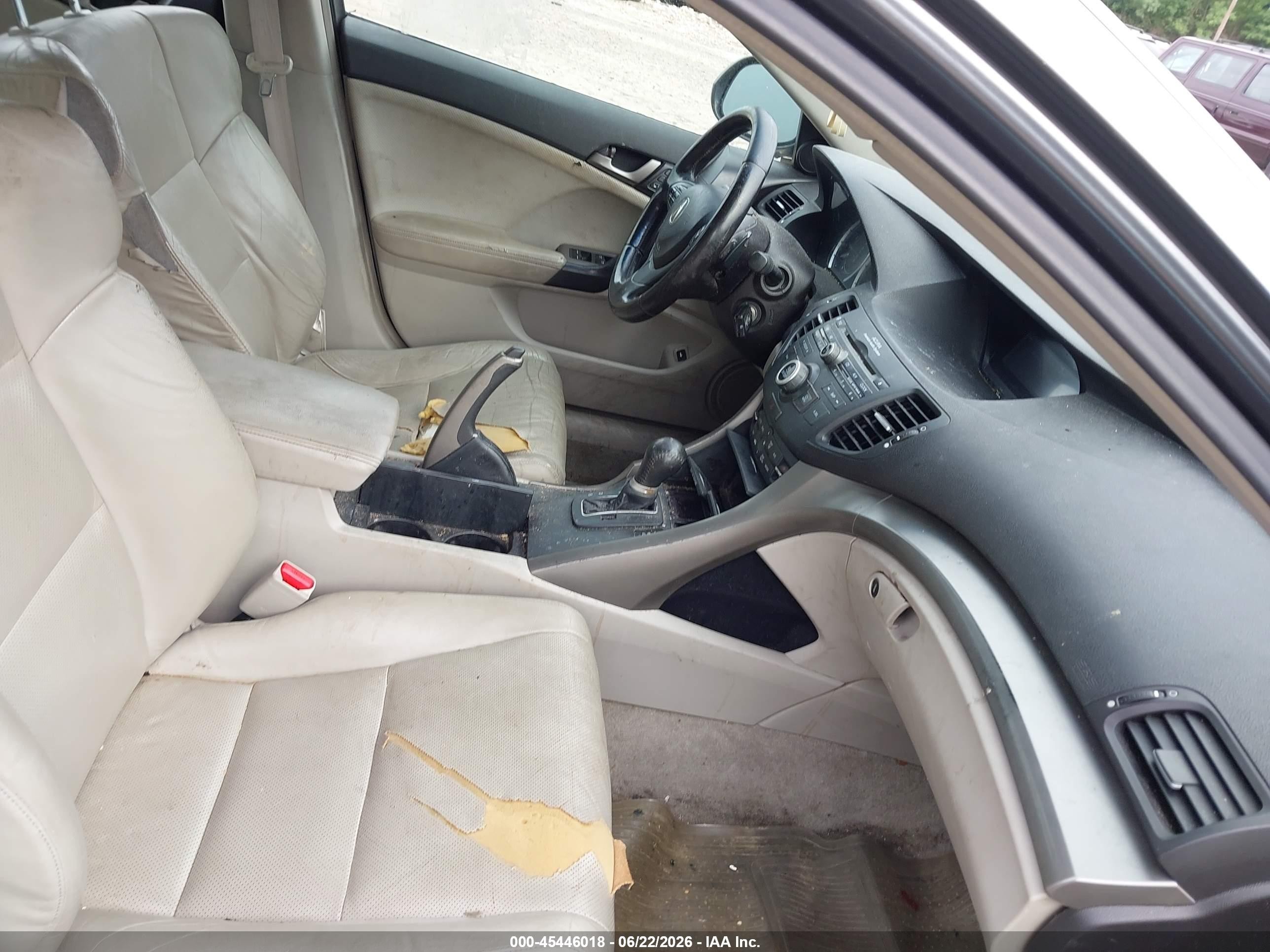 2010 Acura Tsx 2.4 Gray vin: JH4CU2F65AC023913