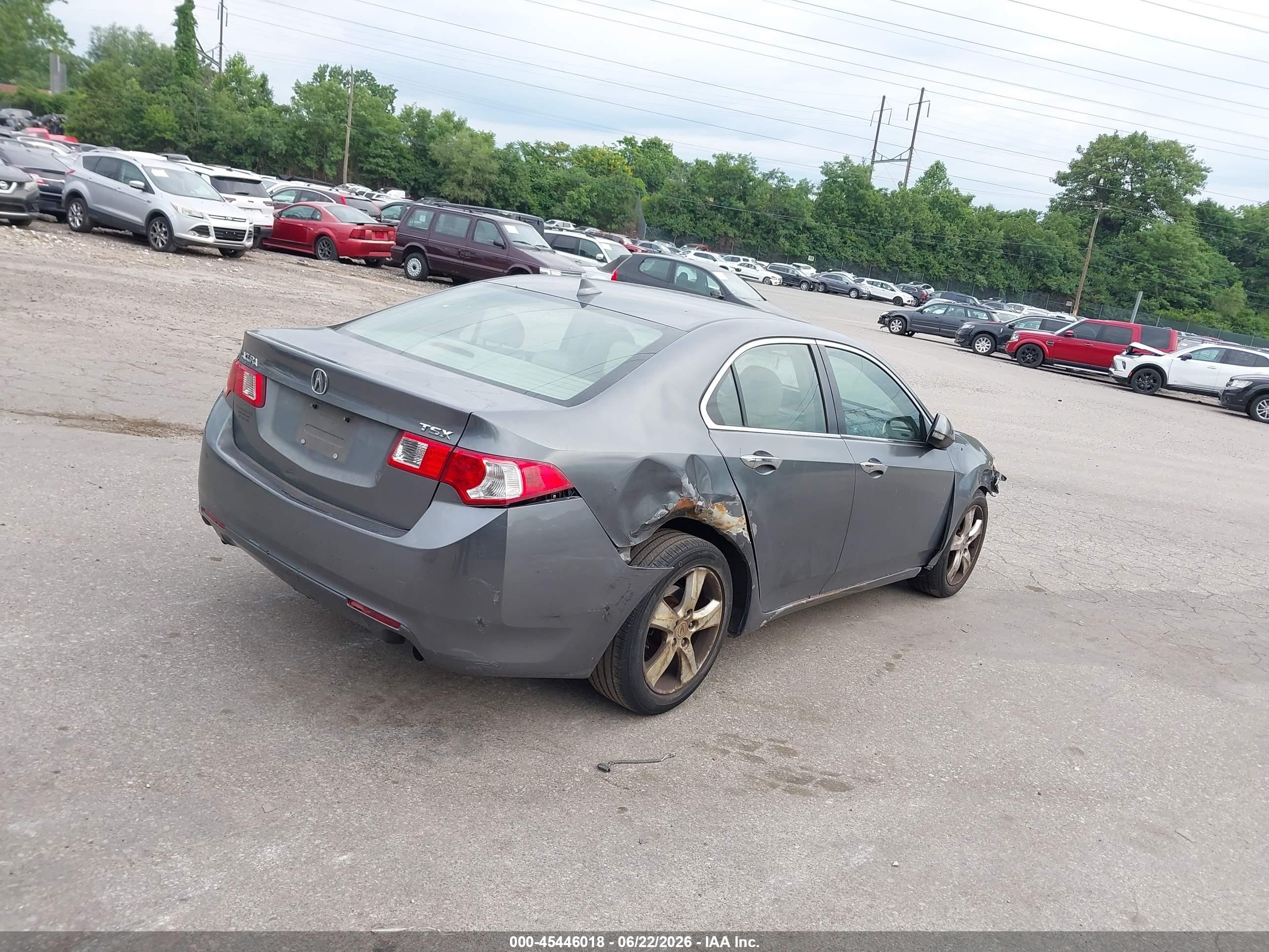 2010 Acura Tsx 2.4 Gray vin: JH4CU2F65AC023913