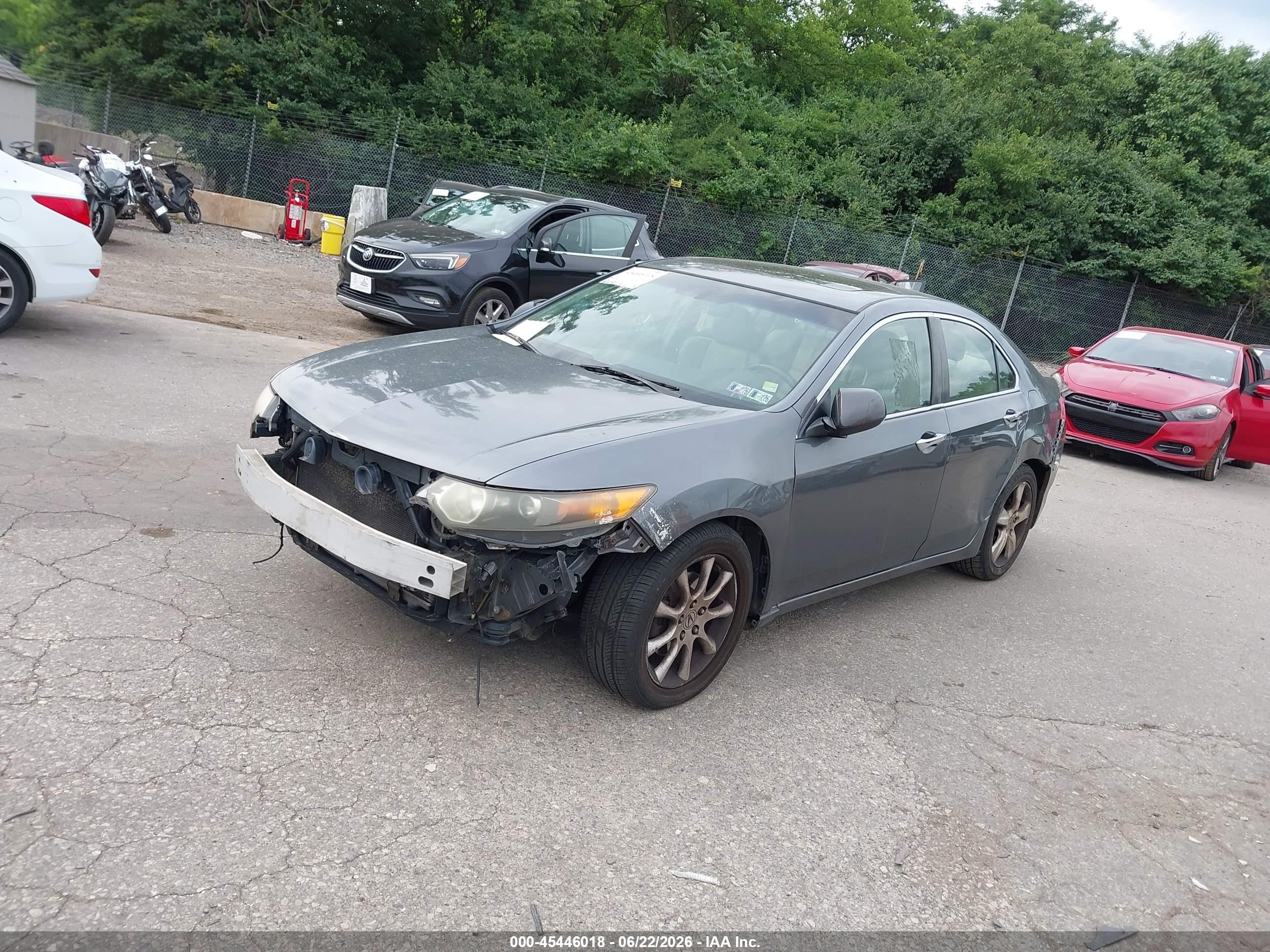 2010 Acura Tsx 2.4 Gray vin: JH4CU2F65AC023913