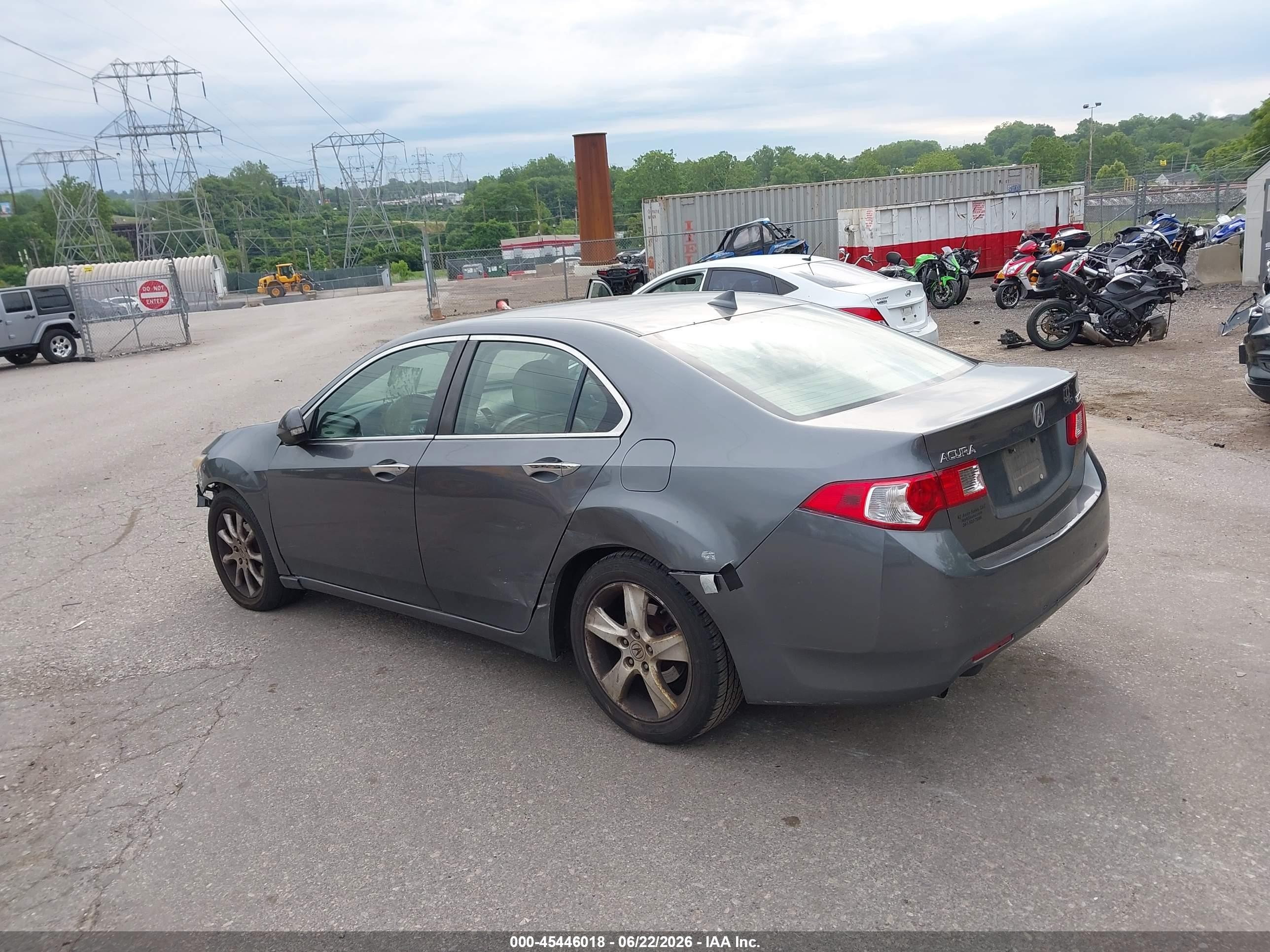 2010 Acura Tsx 2.4 Gray vin: JH4CU2F65AC023913