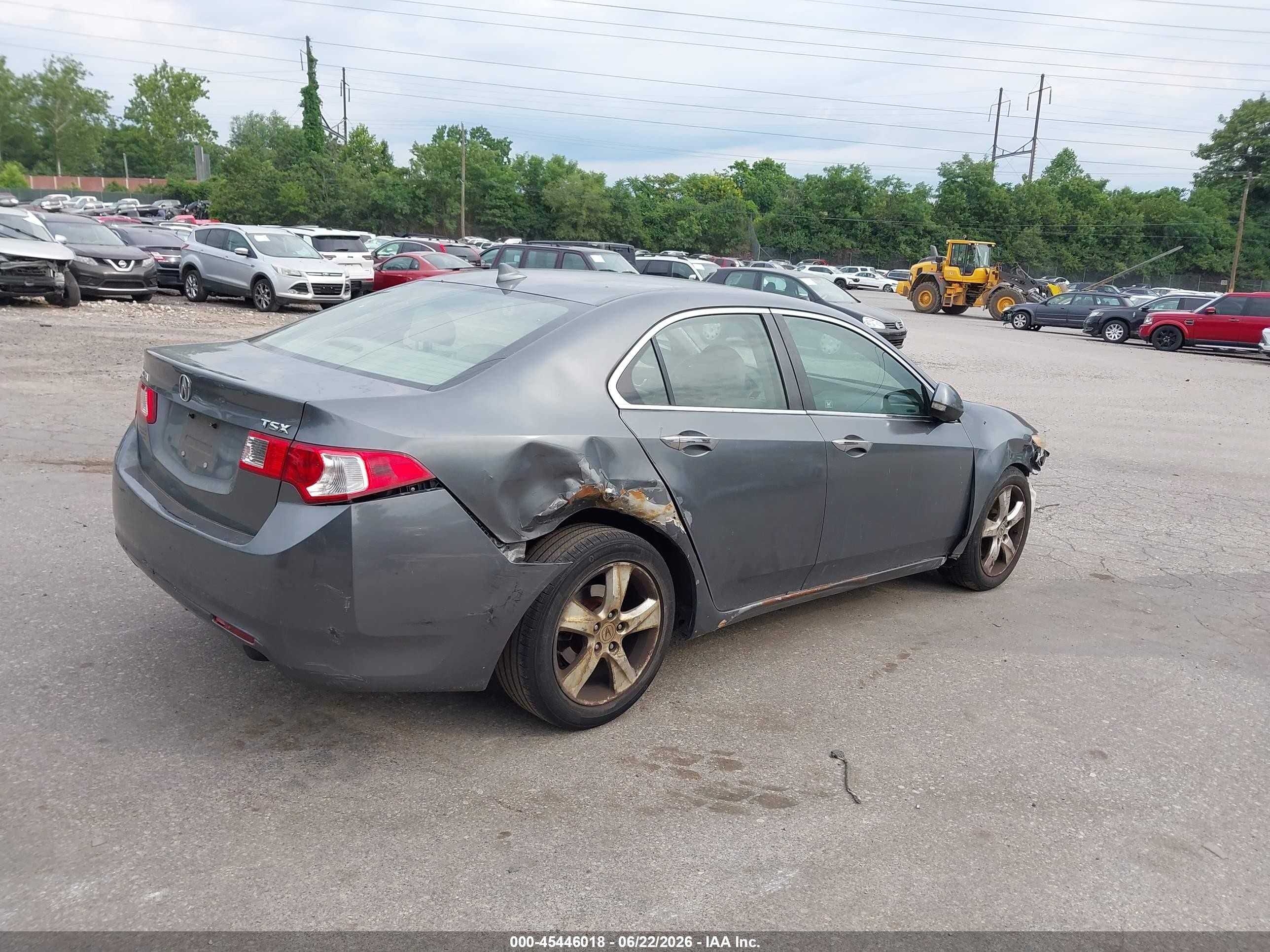 2010 Acura Tsx 2.4 Gray vin: JH4CU2F65AC023913