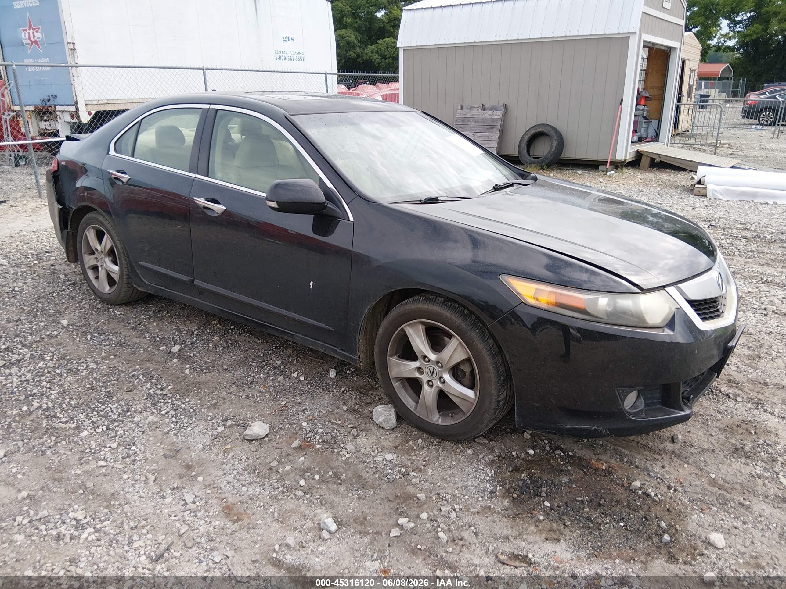 2010 Acura Tsx 2.4 Black vin: JH4CU2F65AC031896