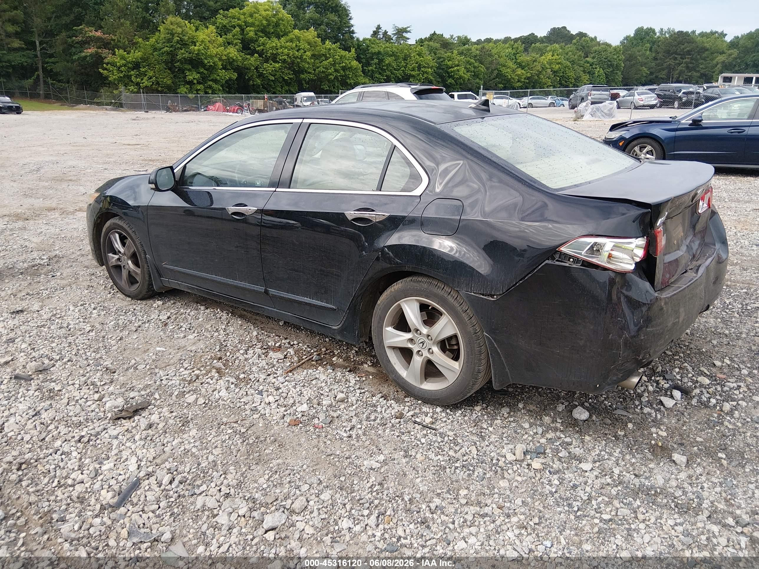 2010 Acura Tsx 2.4 Black vin: JH4CU2F65AC031896