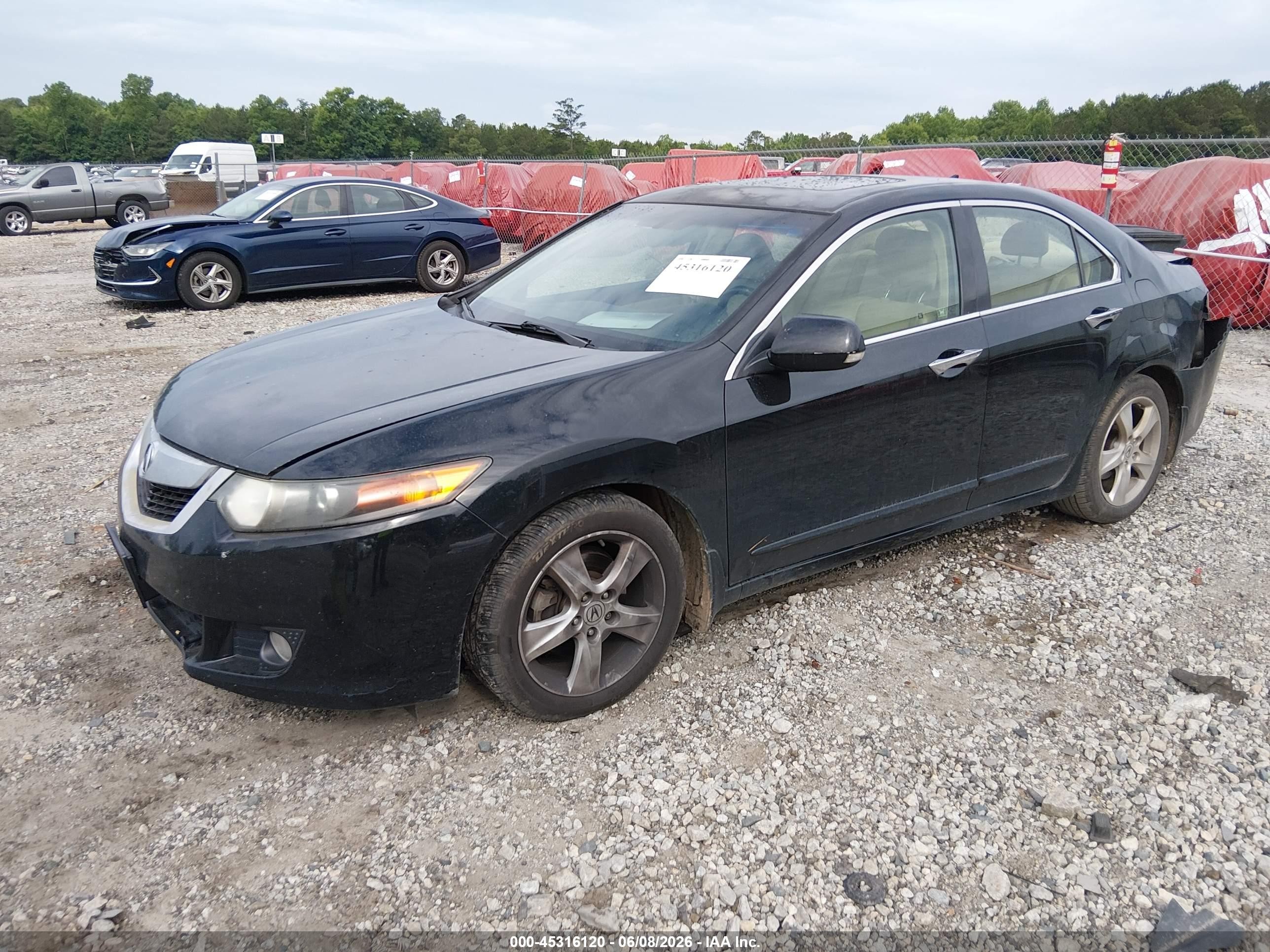 2010 Acura Tsx 2.4 Black vin: JH4CU2F65AC031896