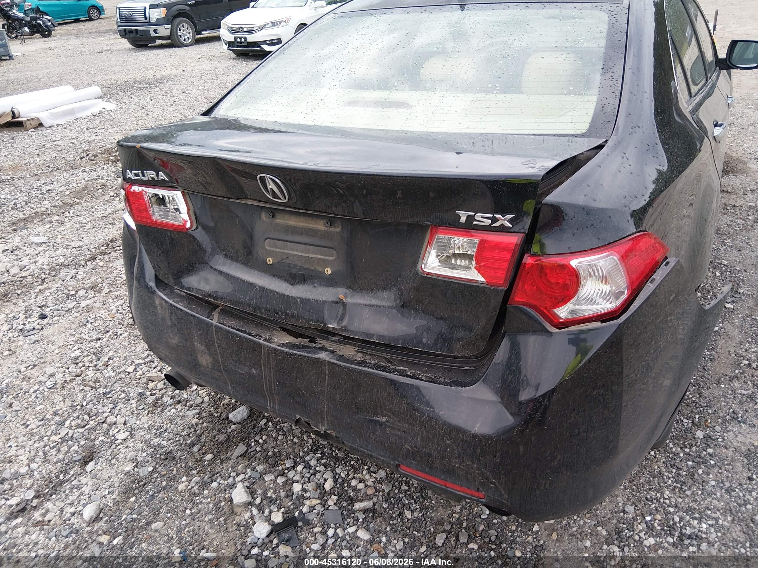 2010 Acura Tsx 2.4 Black vin: JH4CU2F65AC031896
