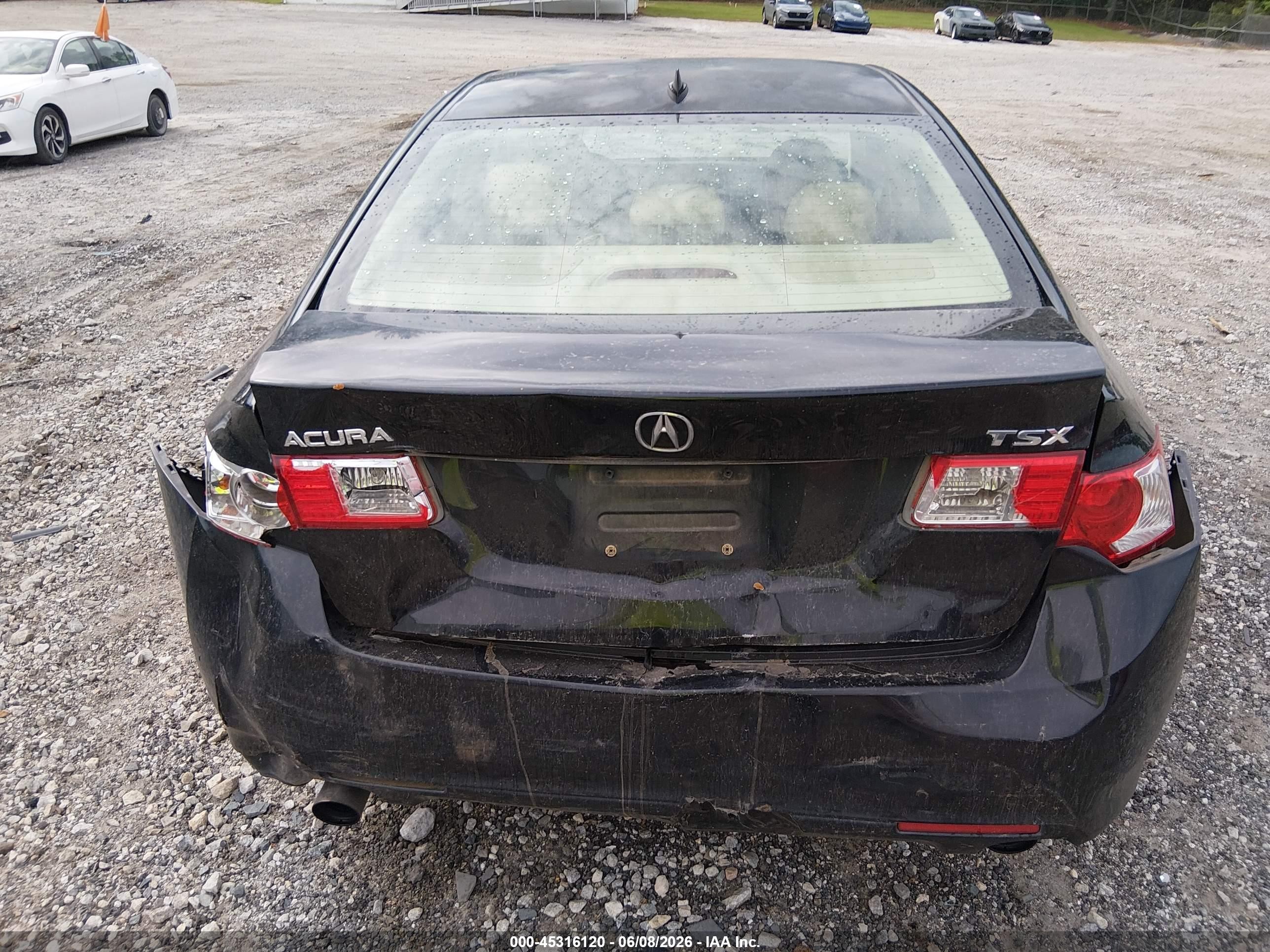 2010 Acura Tsx 2.4 Black vin: JH4CU2F65AC031896