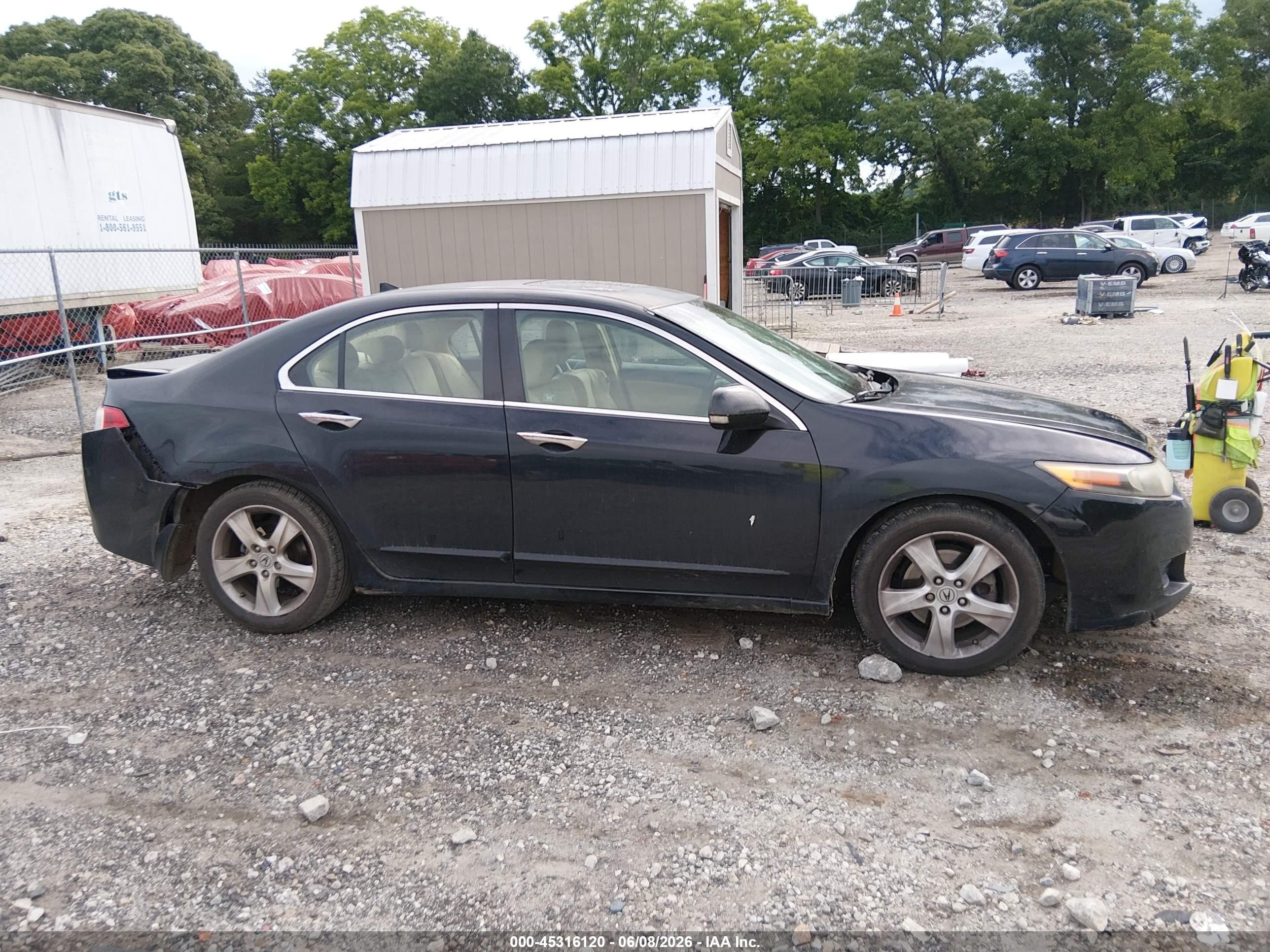 2010 Acura Tsx 2.4 Black vin: JH4CU2F65AC031896