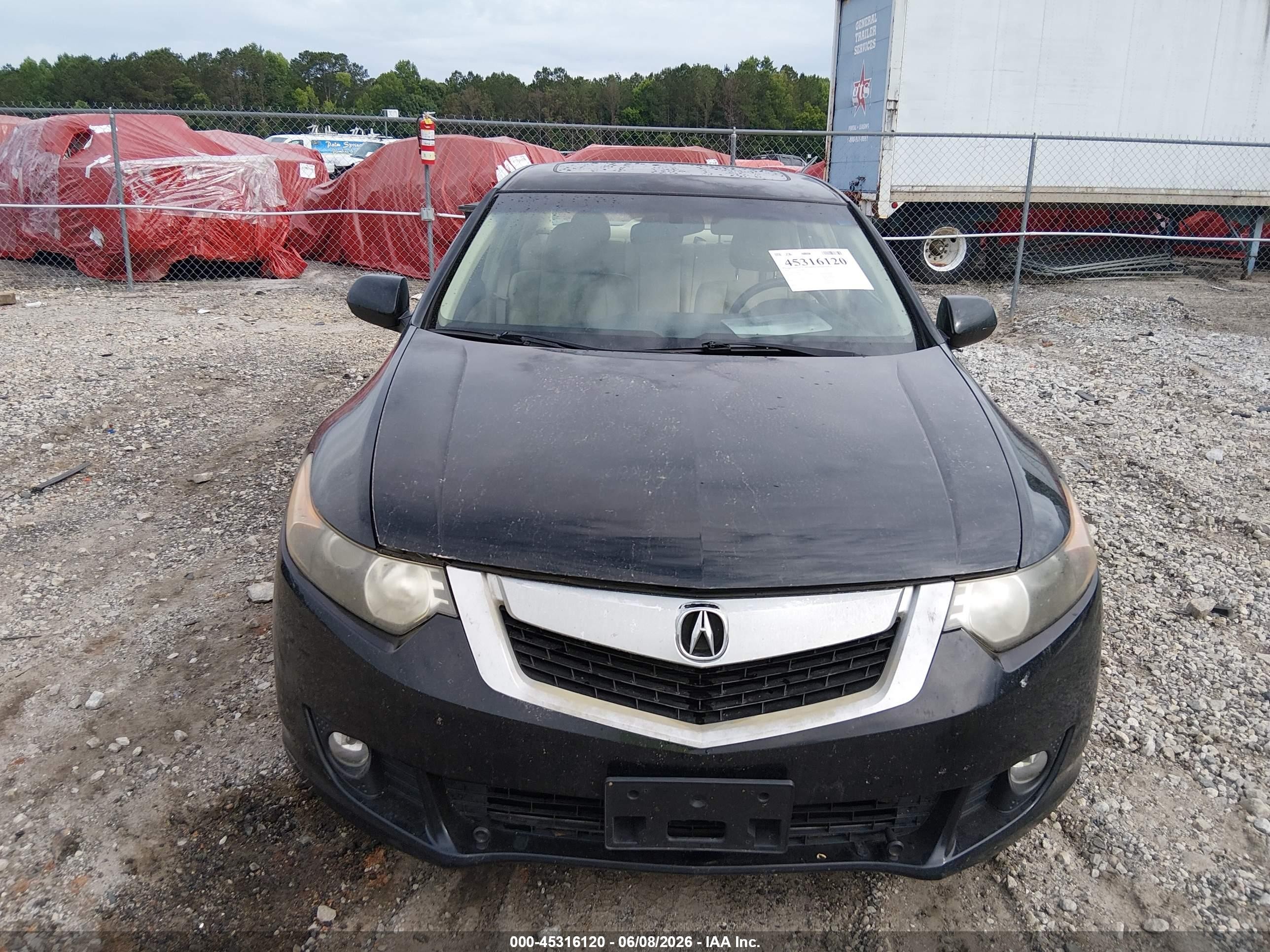 2010 Acura Tsx 2.4 Black vin: JH4CU2F65AC031896