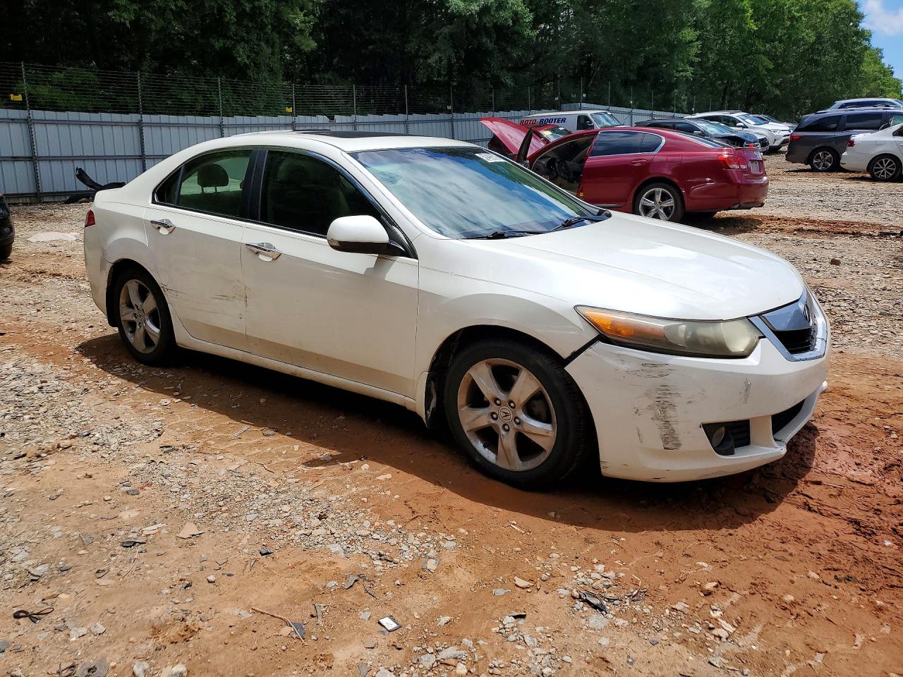 2010 Acura Tsx White vin: JH4CU2F65AC041120