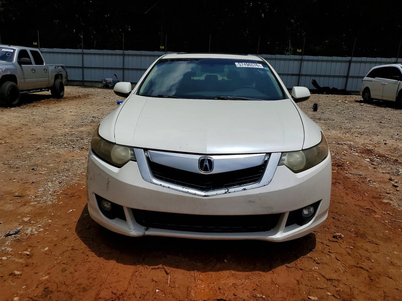 2010 Acura Tsx White vin: JH4CU2F65AC041120