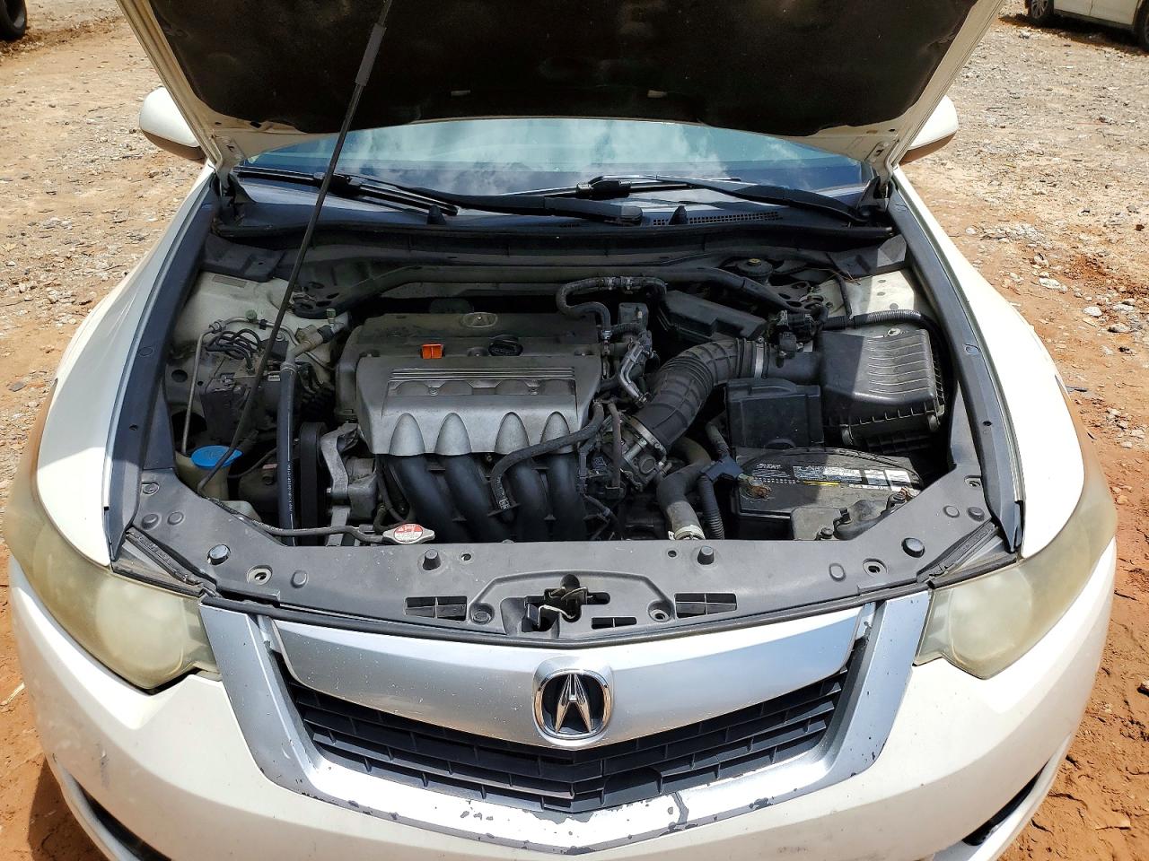 2010 Acura Tsx White vin: JH4CU2F65AC041120