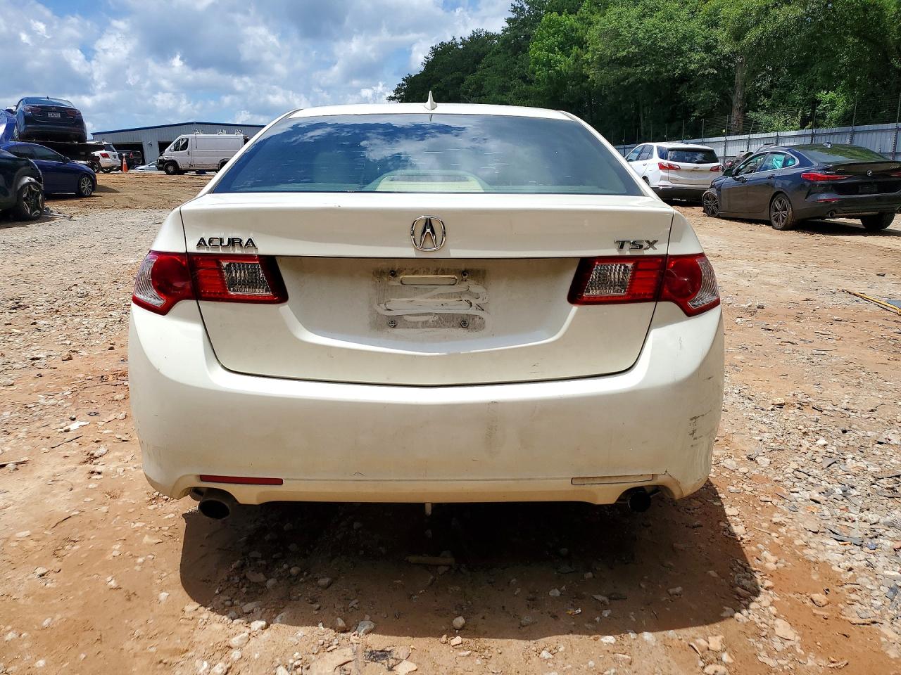 2010 Acura Tsx White vin: JH4CU2F65AC041120