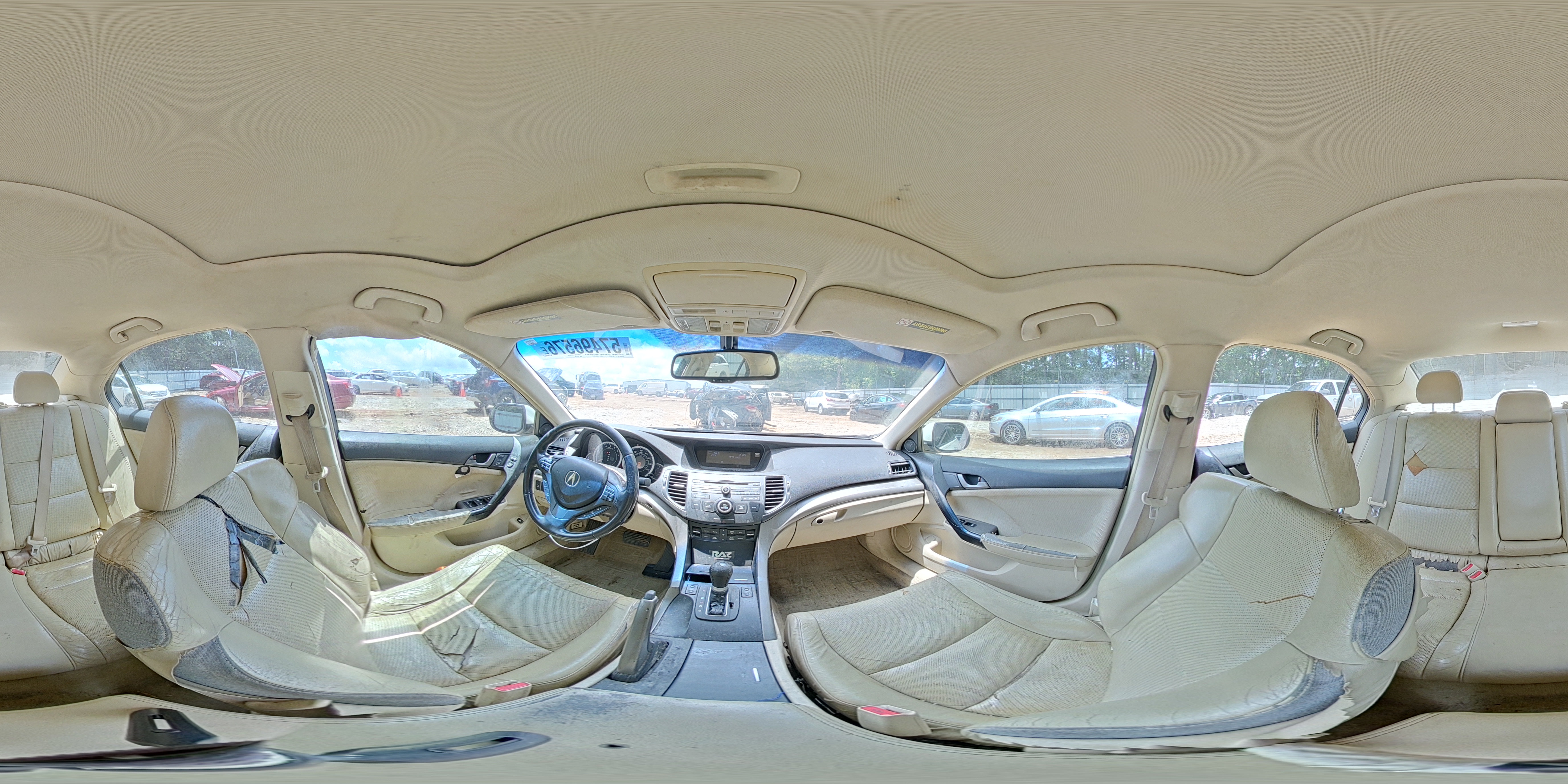 2010 Acura Tsx White vin: JH4CU2F65AC041120
