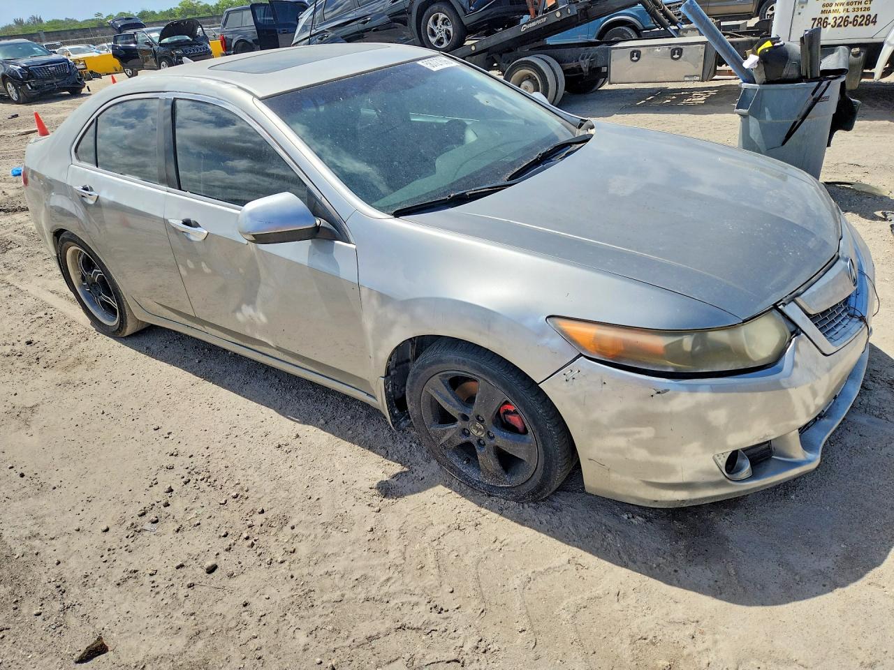 2010 Acura Tsx Silver vin: JH4CU2F65AC041666