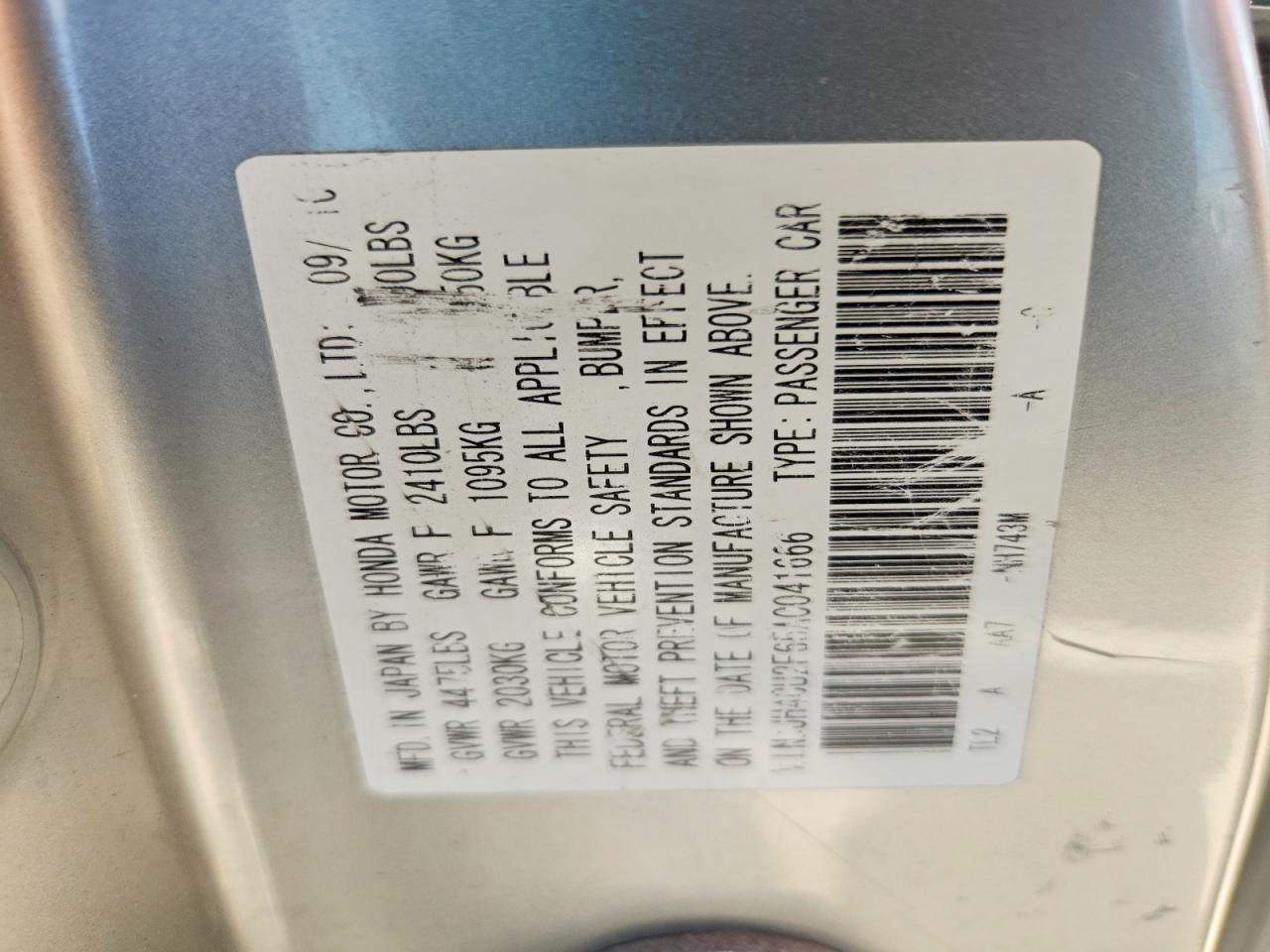2010 Acura Tsx Silver vin: JH4CU2F65AC041666