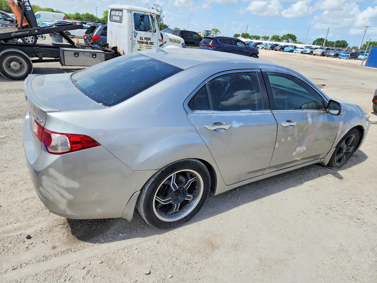 2010 Acura Tsx Silver vin: JH4CU2F65AC041666