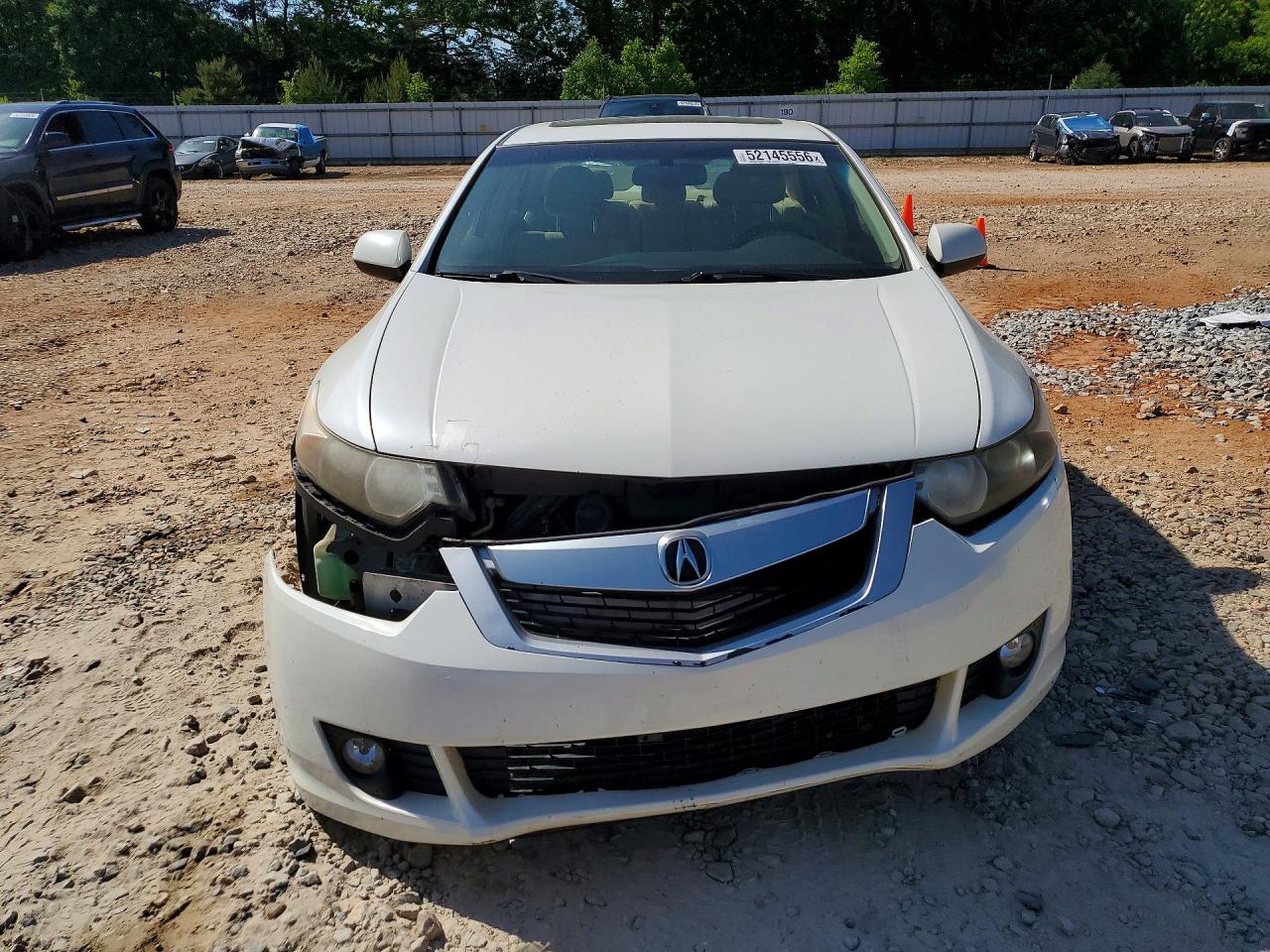 2010 Acura Tsx White vin: JH4CU2F65AC042445