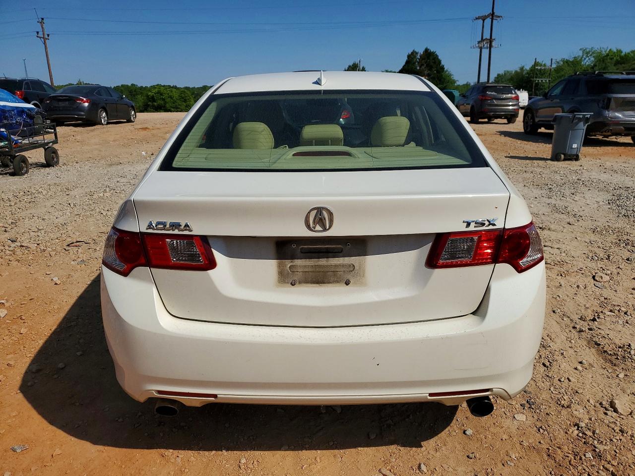 2010 Acura Tsx White vin: JH4CU2F65AC042445
