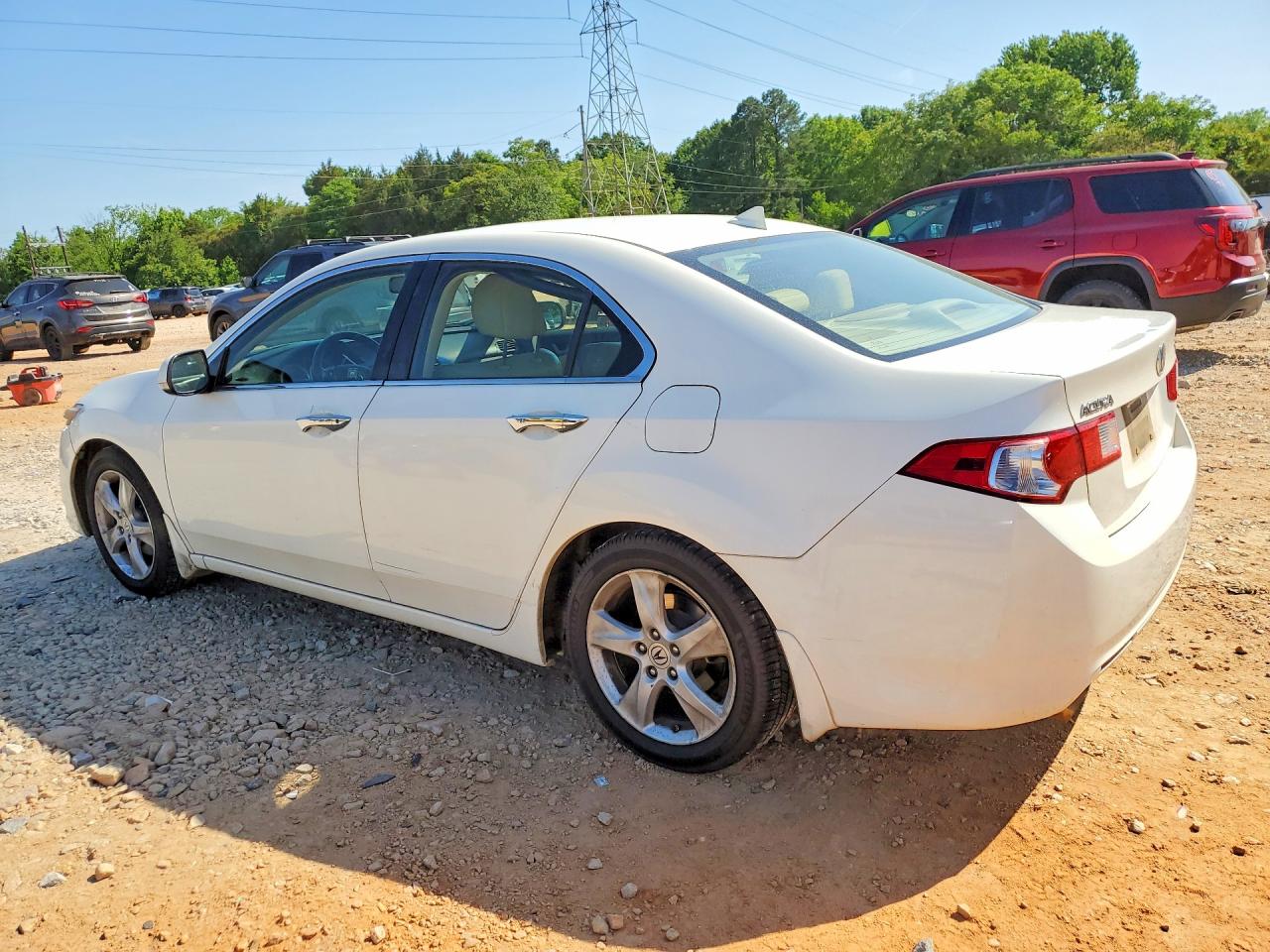 2010 Acura Tsx White vin: JH4CU2F65AC042445