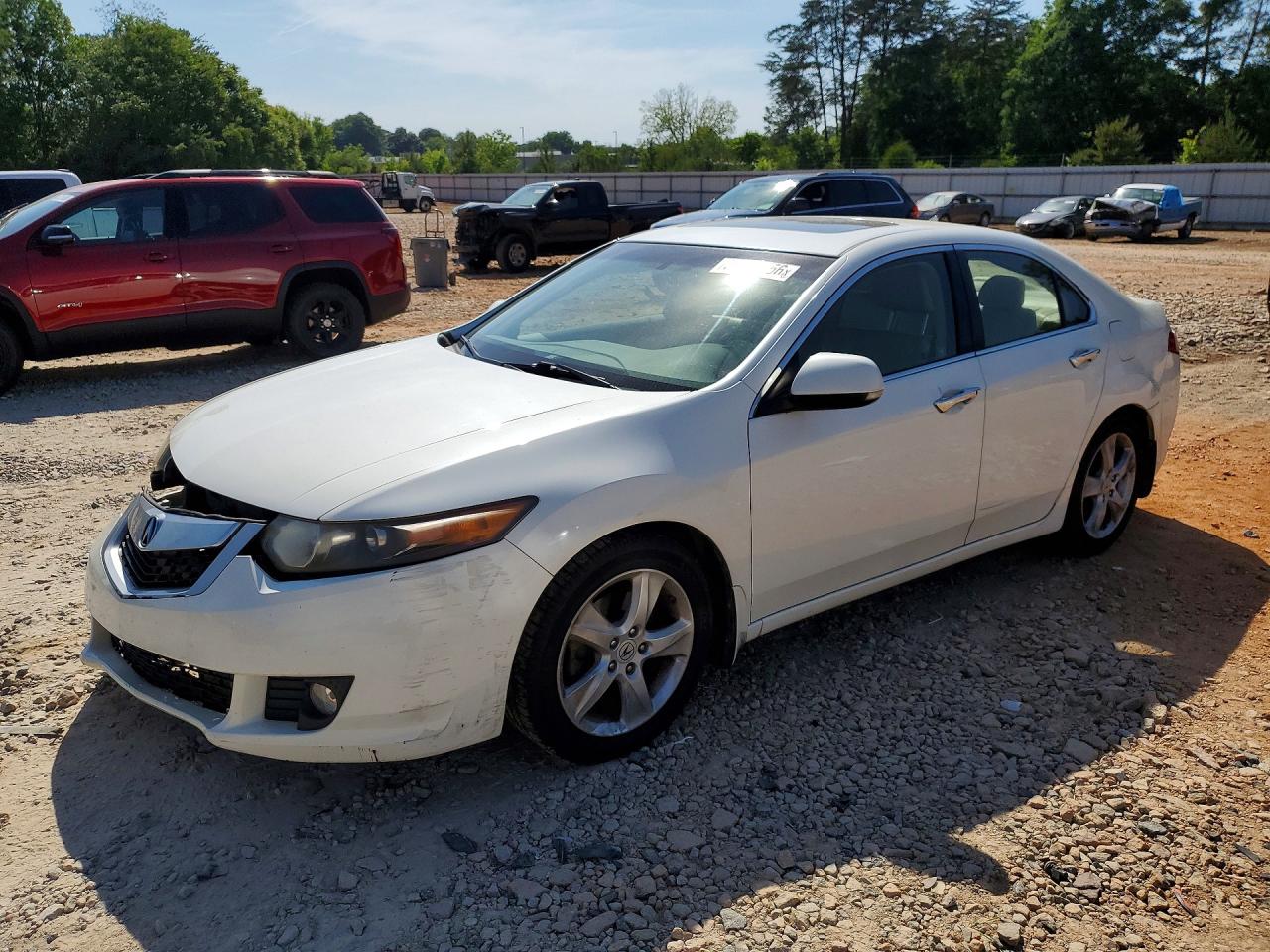 2010 Acura Tsx Белый vin: JH4CU2F65AC042445