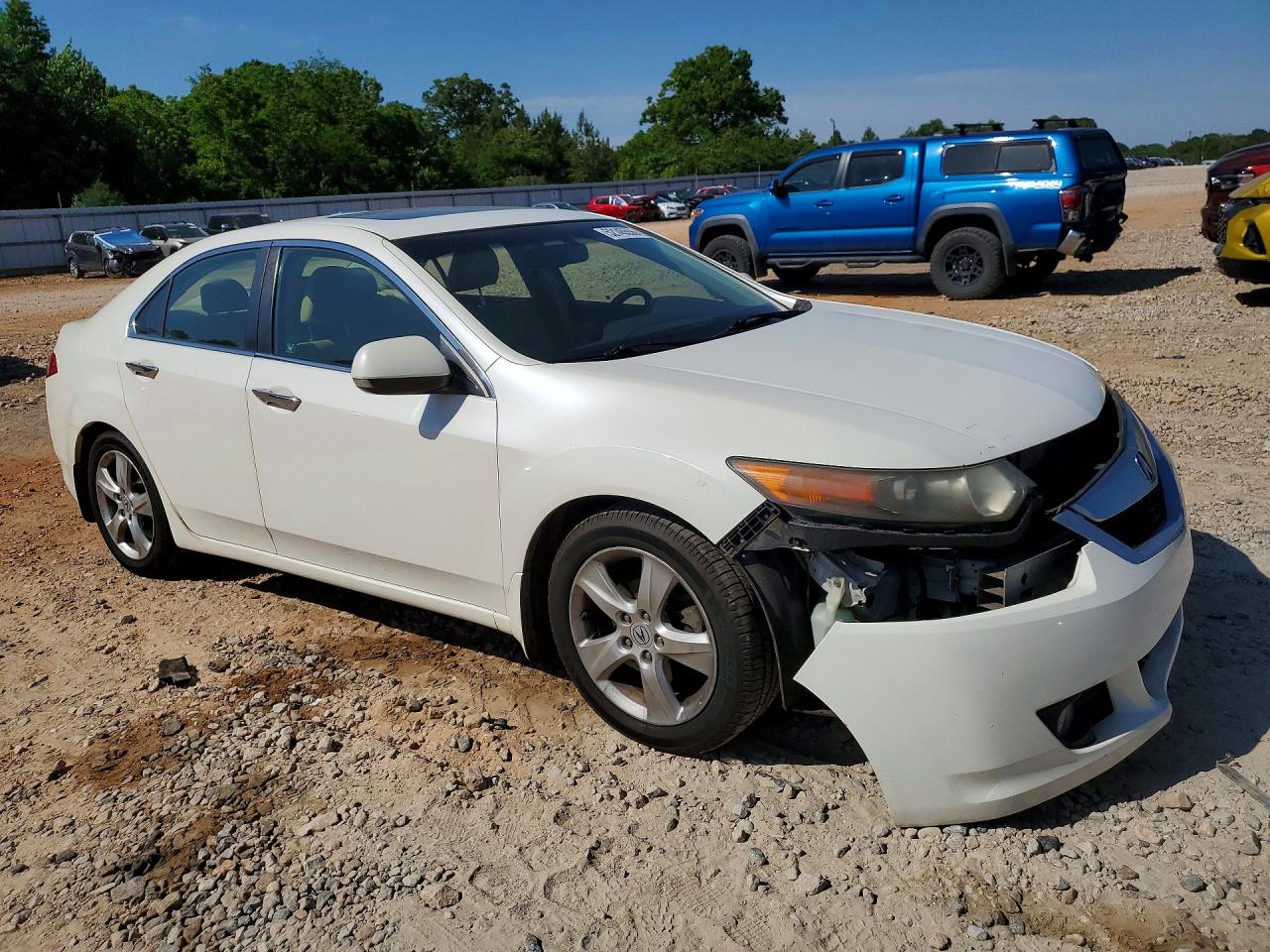 2010 Acura Tsx White vin: JH4CU2F65AC042445