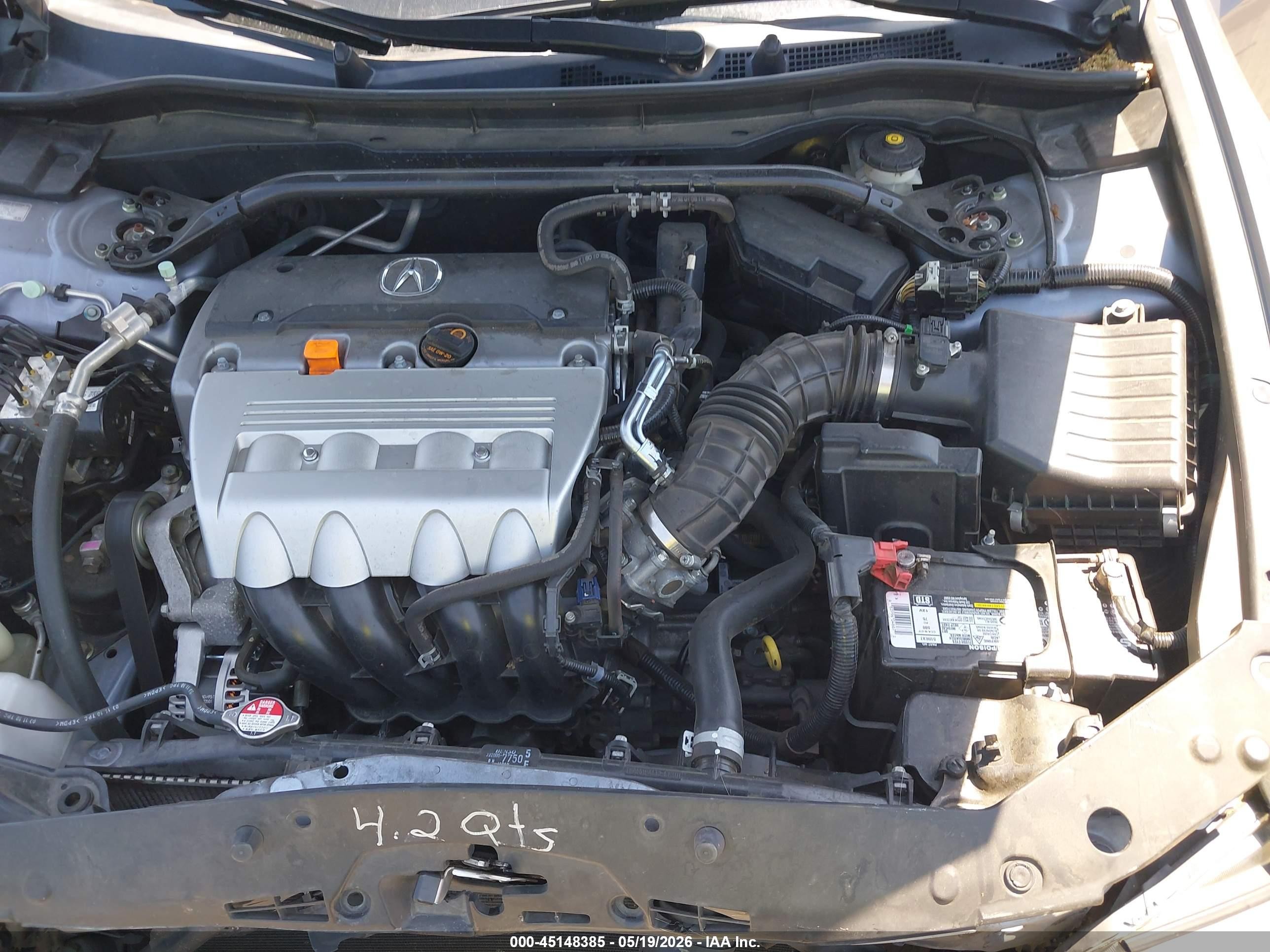 2011 Acura Tsx 2.4 Gray vin: JH4CU2F65BC007101