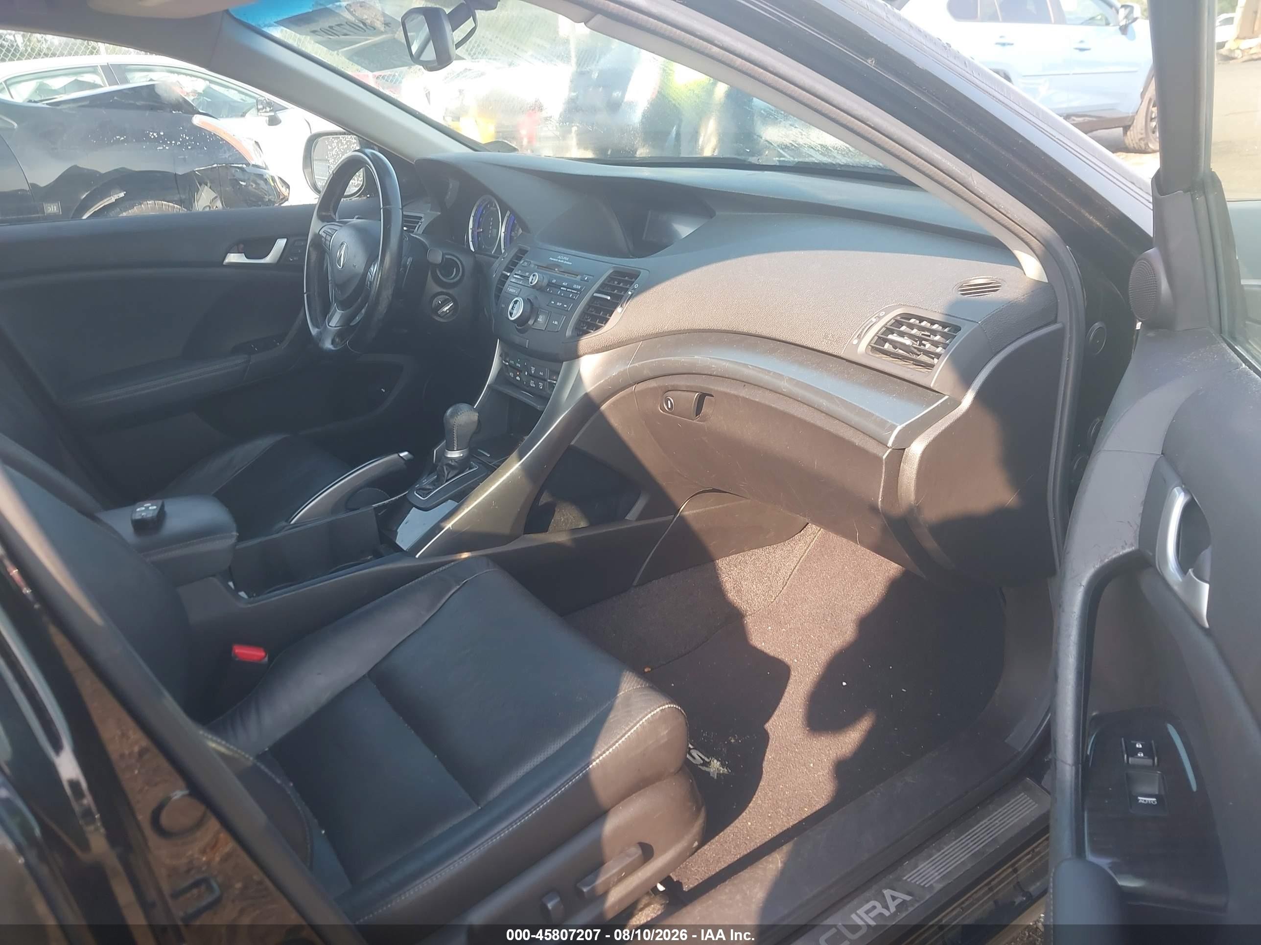 2011 Acura Tsx 2.4 Black vin: JH4CU2F65BC009401
