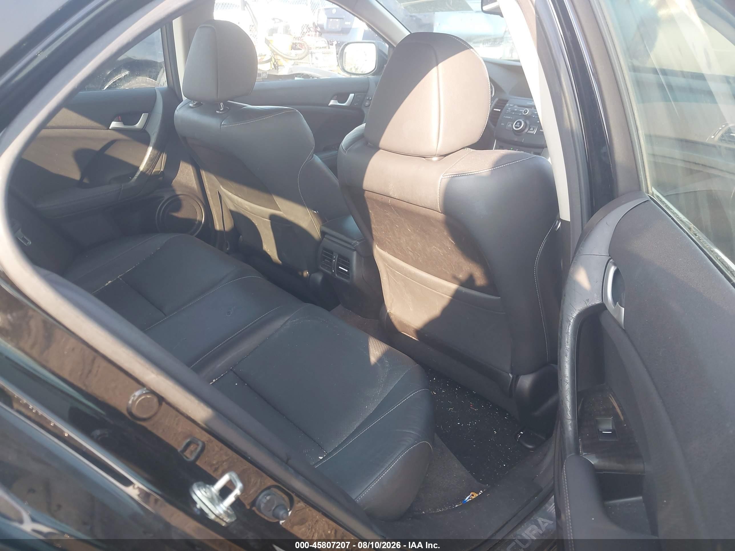 2011 Acura Tsx 2.4 Black vin: JH4CU2F65BC009401