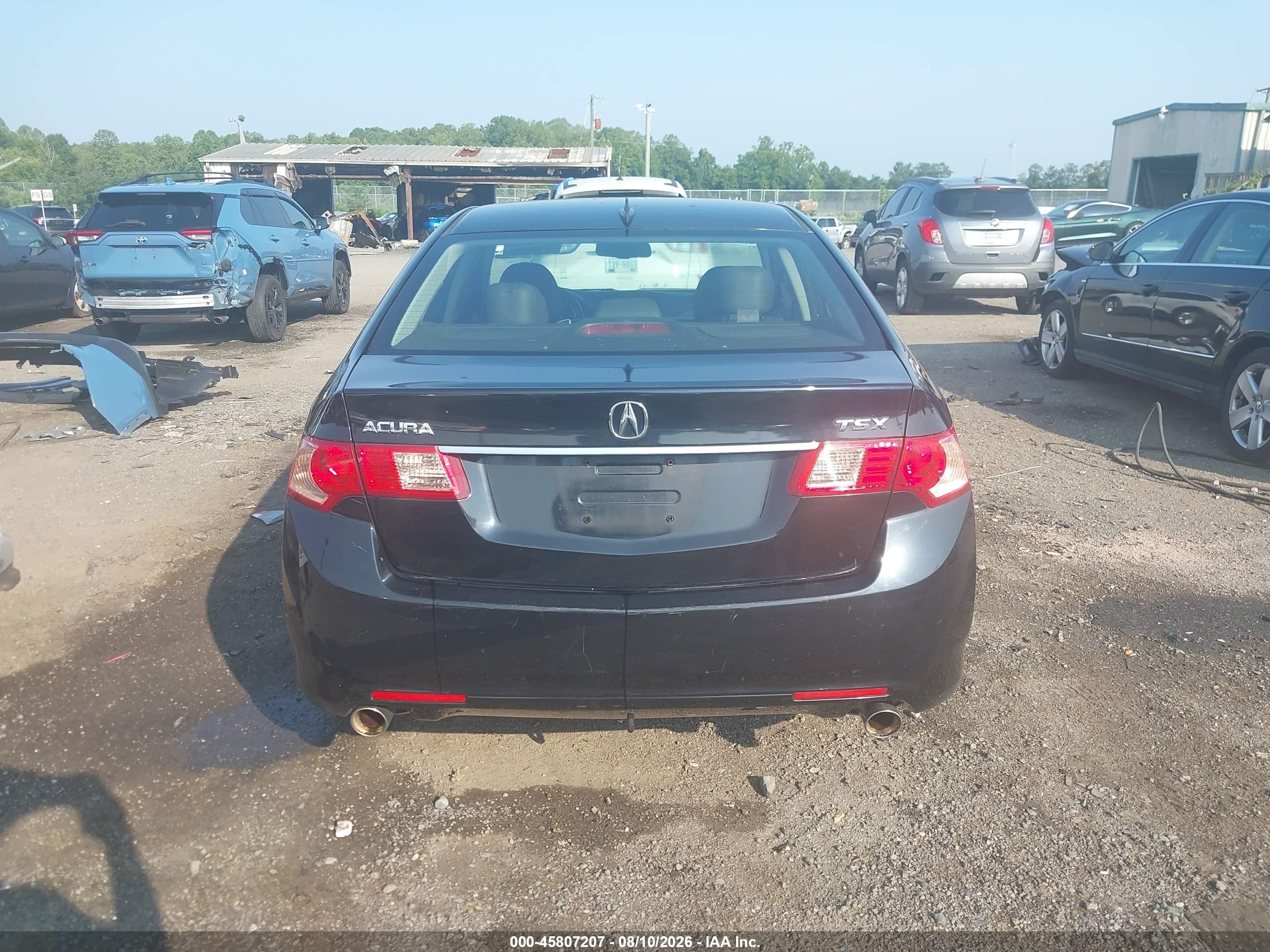 2011 Acura Tsx 2.4 Black vin: JH4CU2F65BC009401