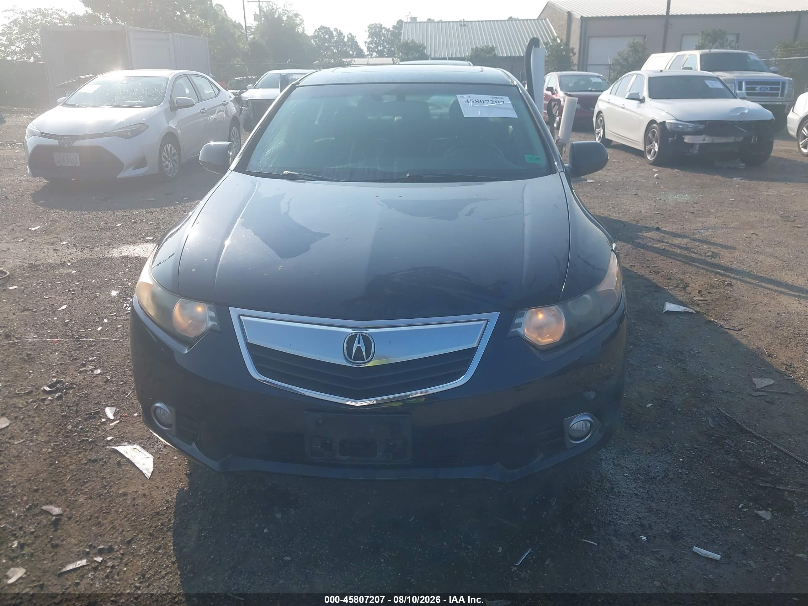 2011 Acura Tsx 2.4 Black vin: JH4CU2F65BC009401